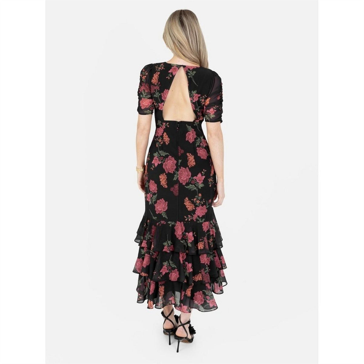 Anaya With Love Keyhole Back Midi A Line Dress