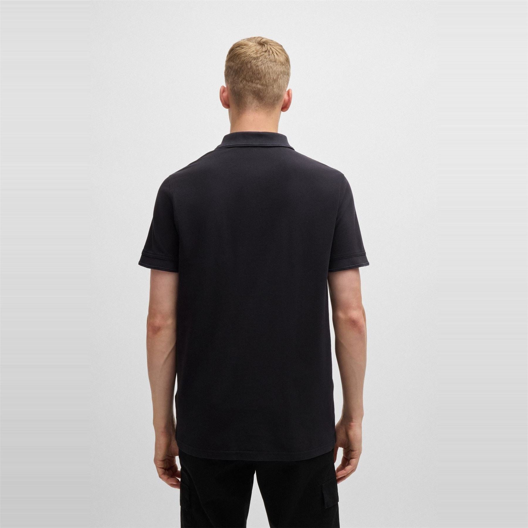 Boss Collared Neck Short Sleeve Regular Fit Shirt