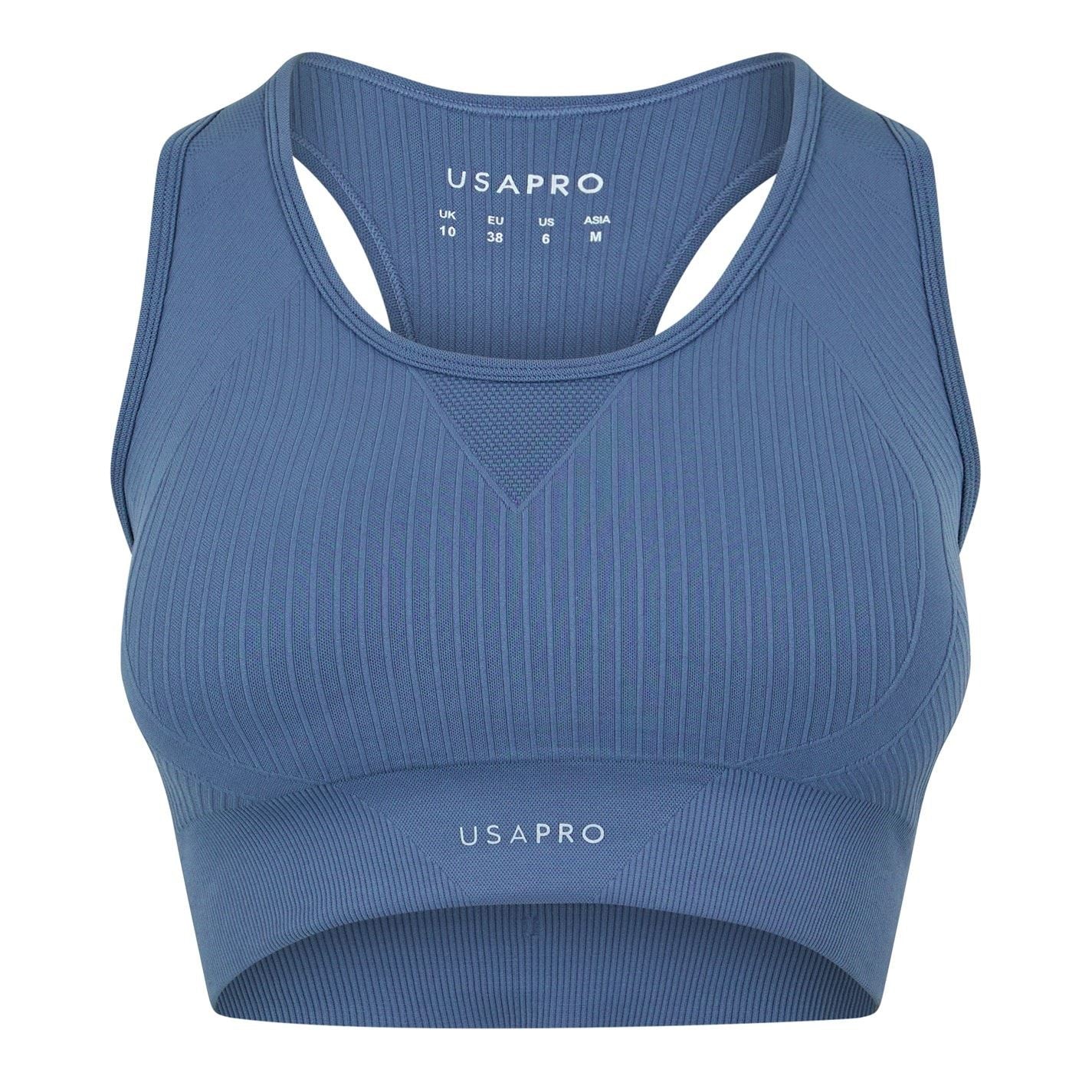 USA Pro Core Seamless Crop Sports Bra