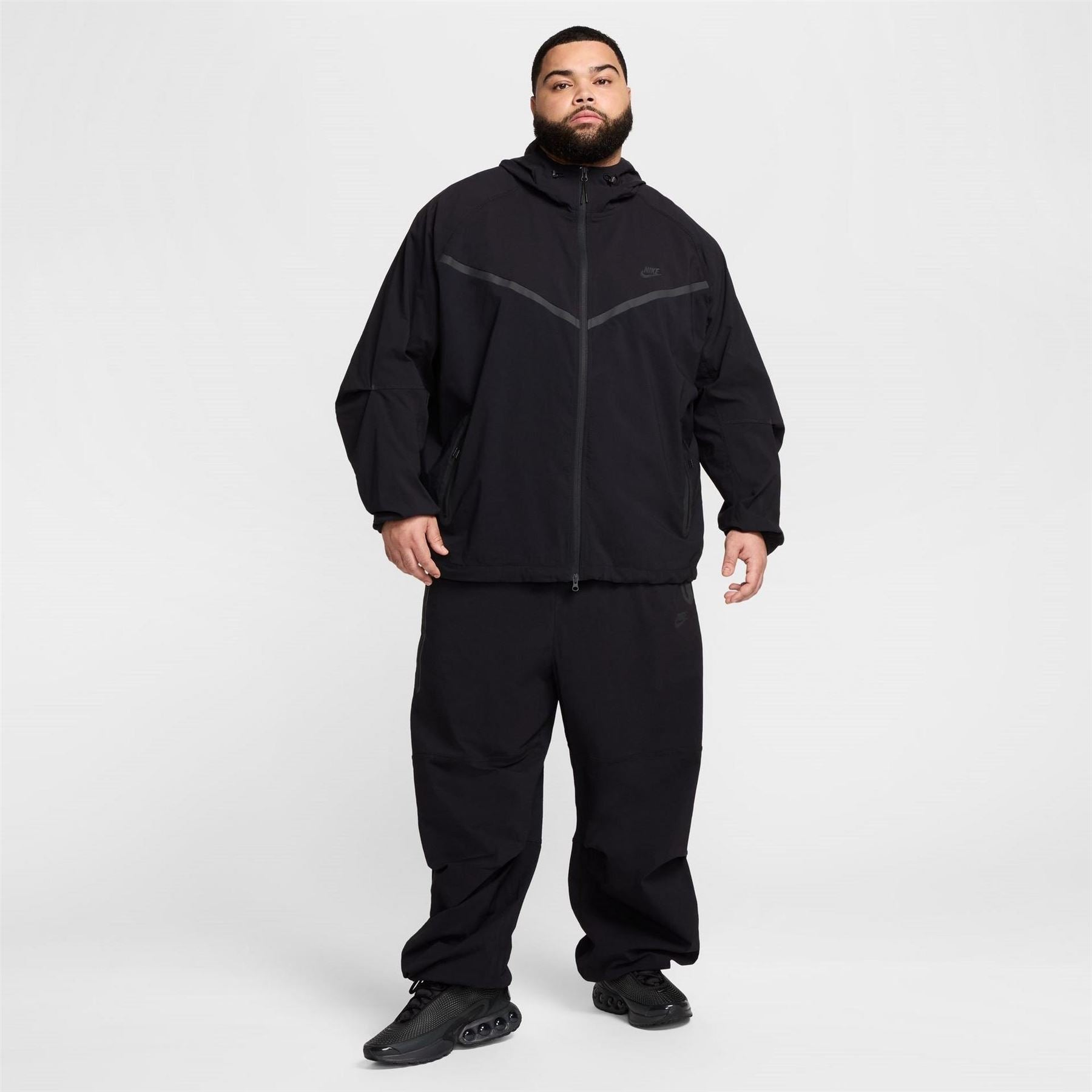 Nike Tech Solid Patterned Wide Leg Track Pants