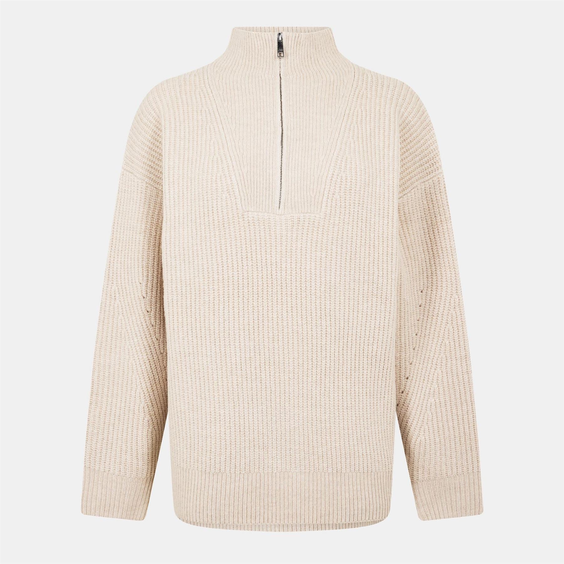Jack Wills High Neck Zip Knitted Jumper