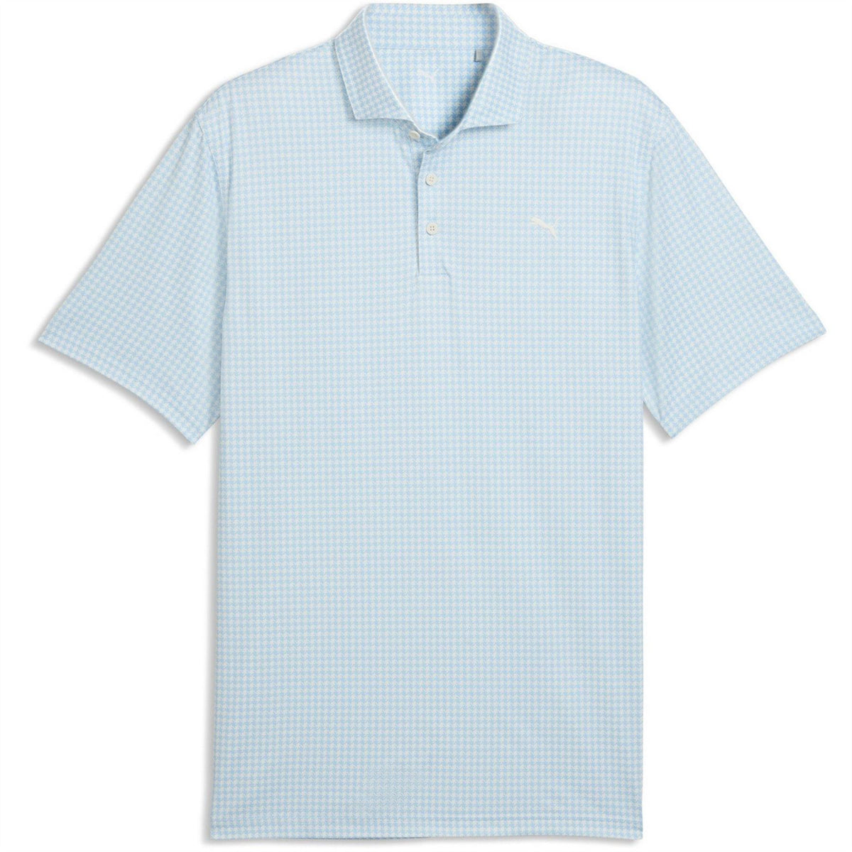 Puma Cloudspun Mono Check Short Sleeve Polo Shirt
