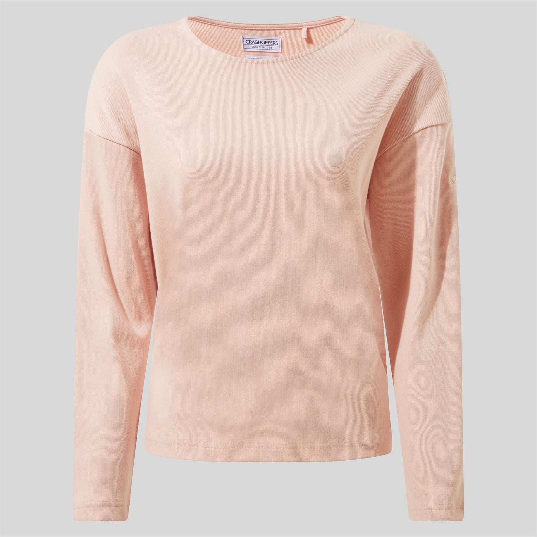 Craghoppers Sinead Boat Neck Long Sleeve Drop Shoulder Jersey Top