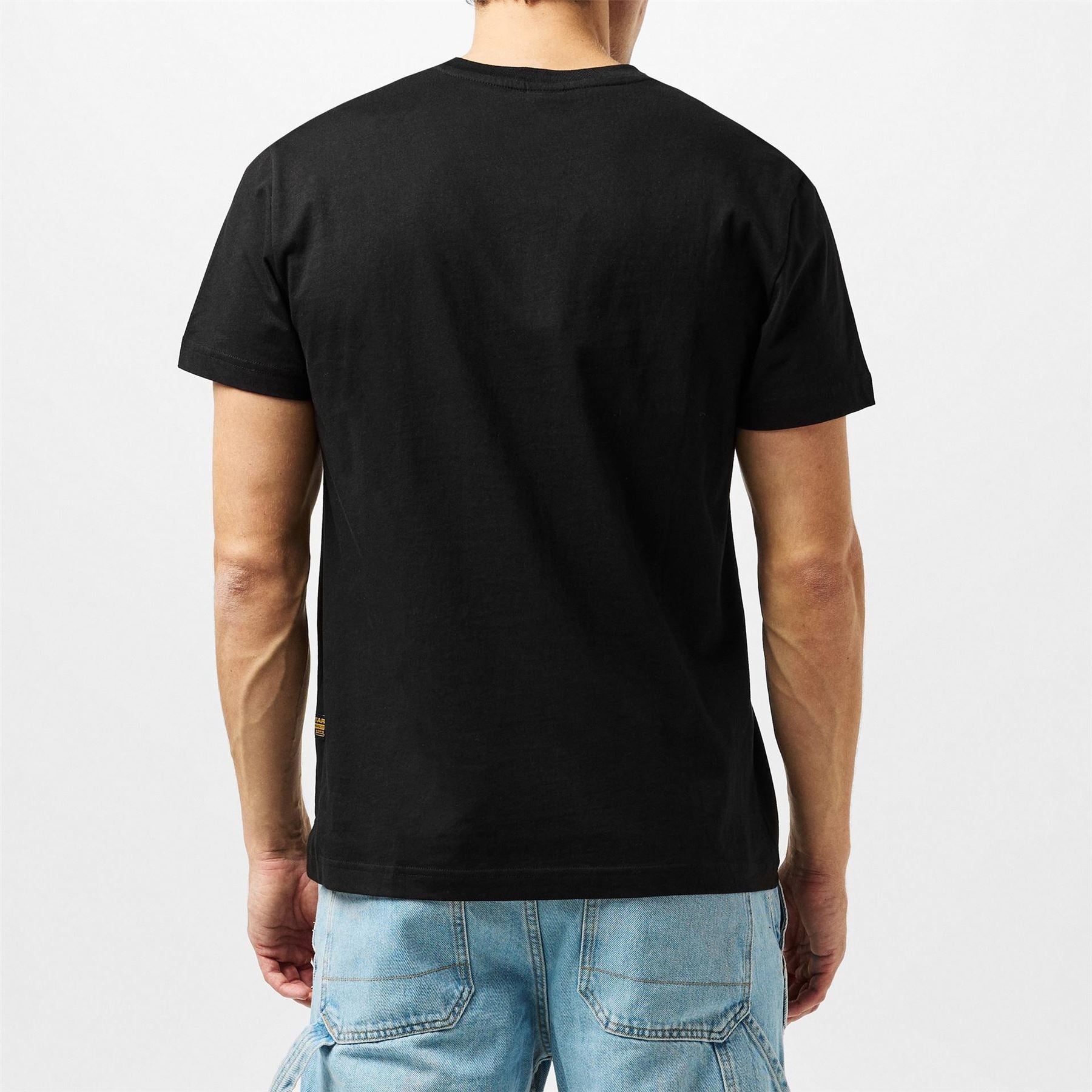 G Star Regular Fit Lettering Crew Neck T-Shirt