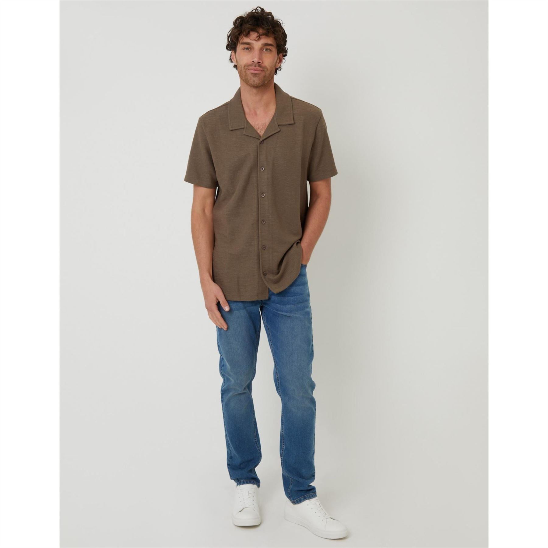 Threadbare Antti Relaxed Fit Short Sleeve Shirt