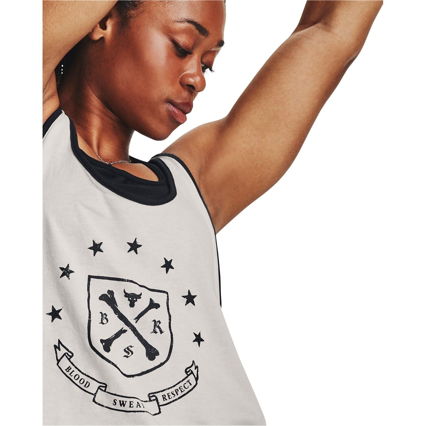 Under Armour Project Rock Arena Cropped Graphic Relaxed Fit Tank