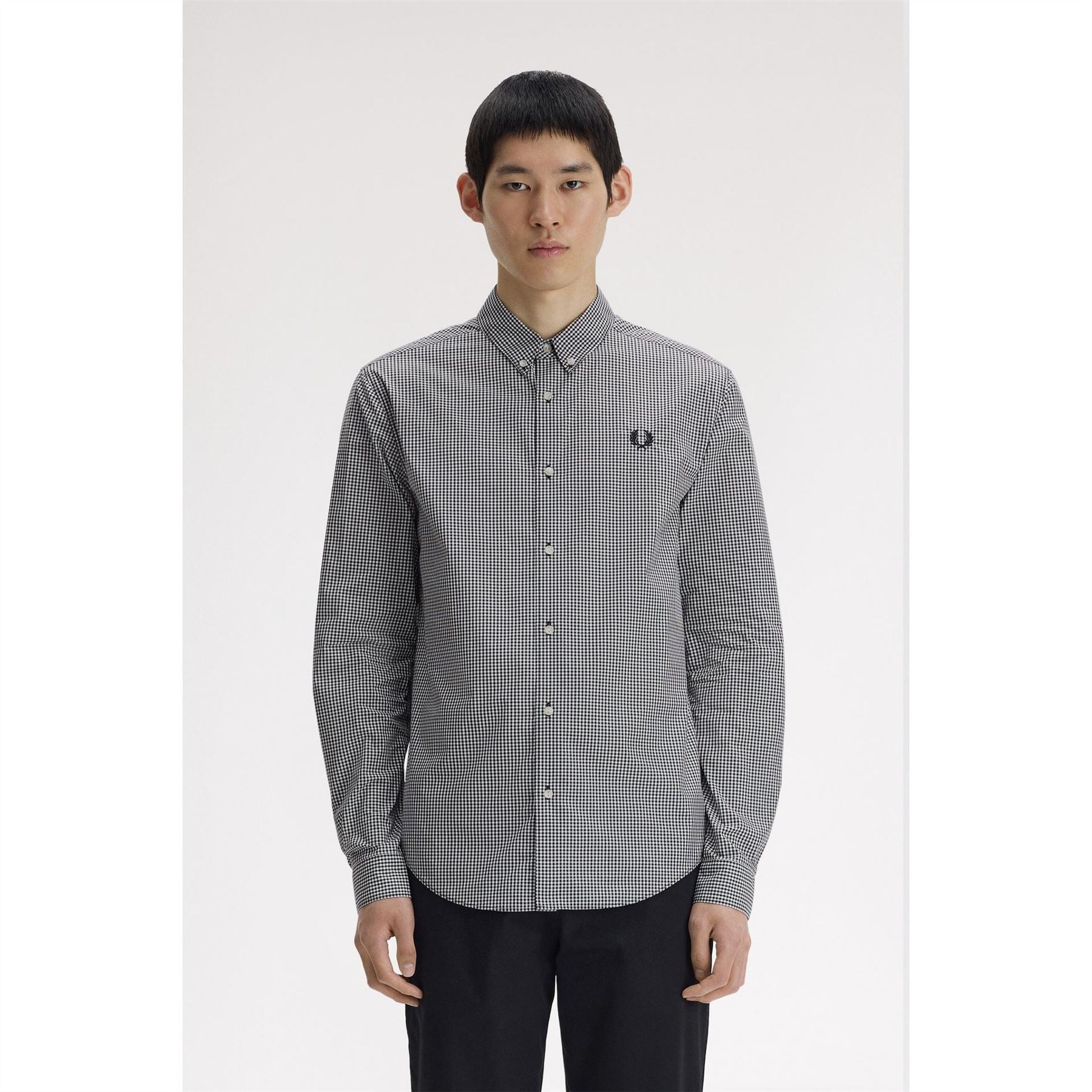 Fred Perry Long Sleeve Patterned Shirt