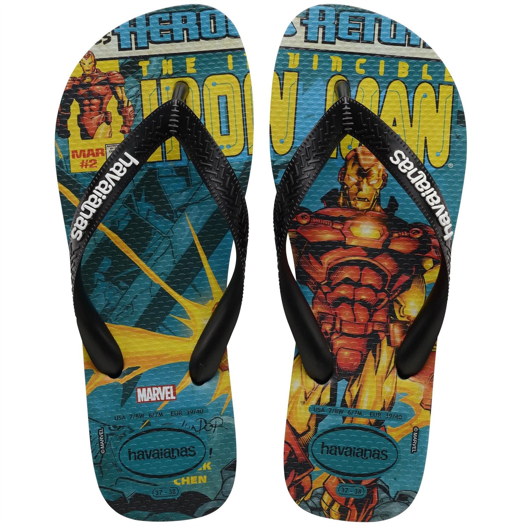 Havaianas Marvel Graphic Print Flip Flop Sandals