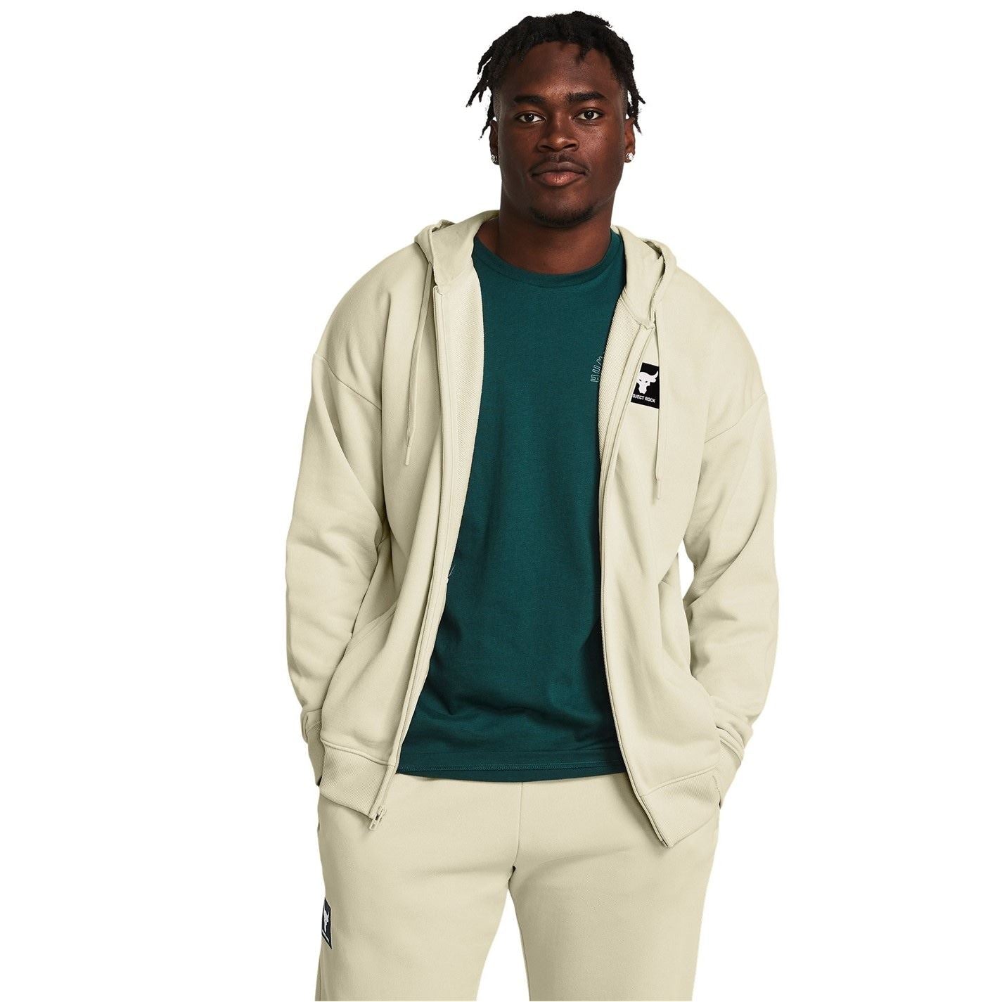 Under Armour Mens Armour Pjt Rock Hwt Terry FulL-Zip Hoody