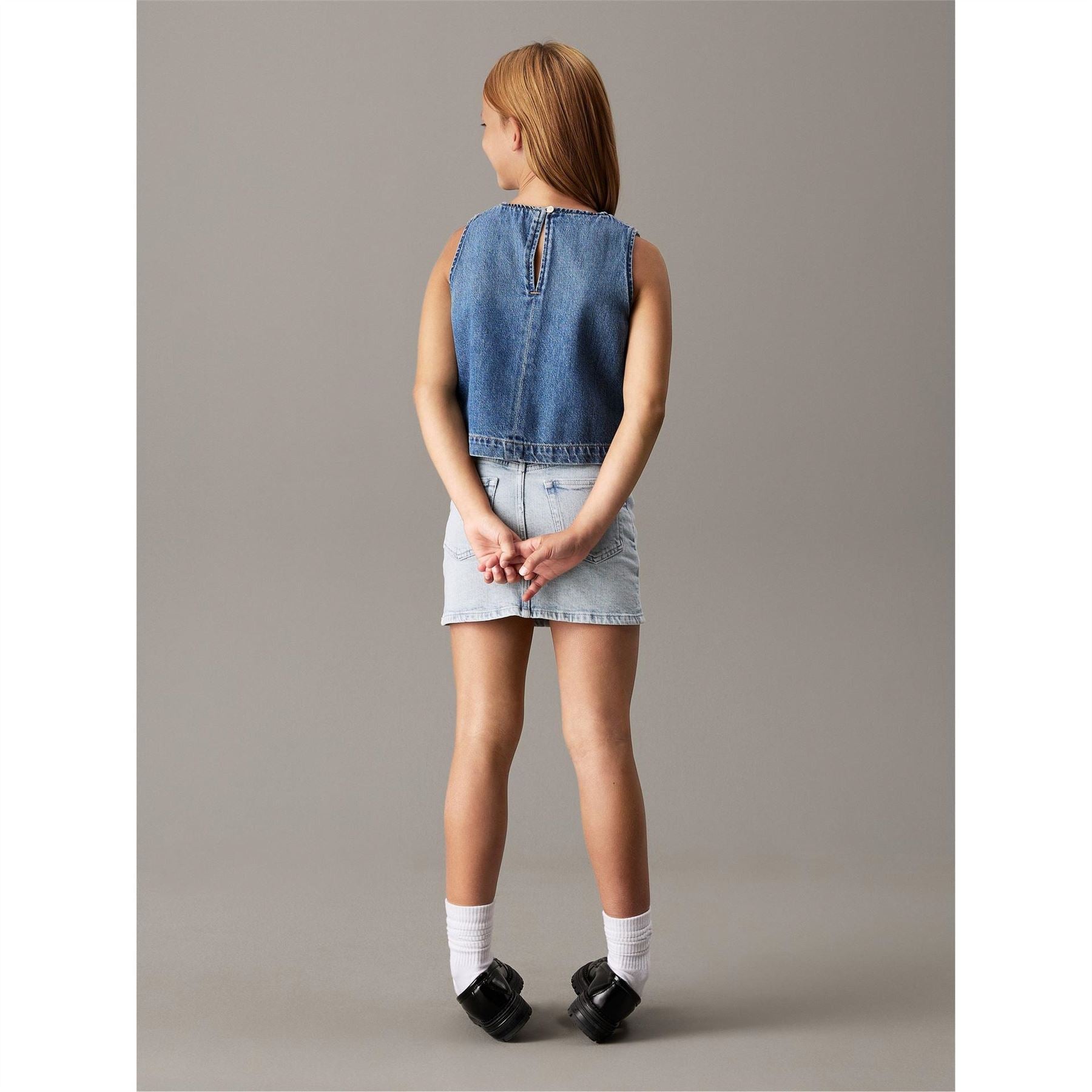 Calvin Klein Jeans Cropped Crew Neck Regular Fit Tank