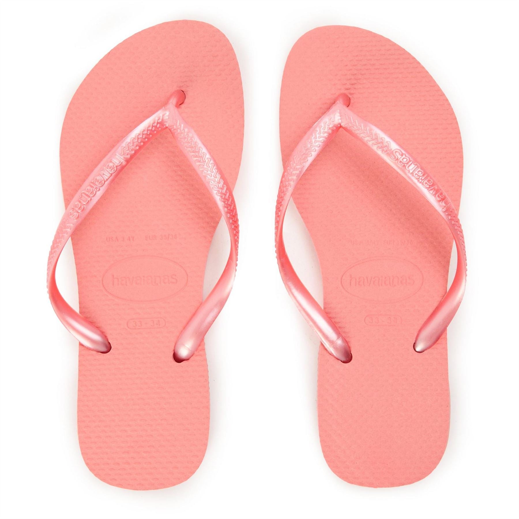 Havaianas Hav. Slim Bronze 33 34 Flip Flops Womens