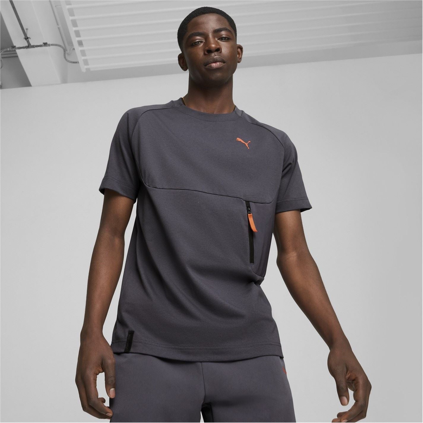 Puma Regular Fit Crew Neck Pocket T-Shirt