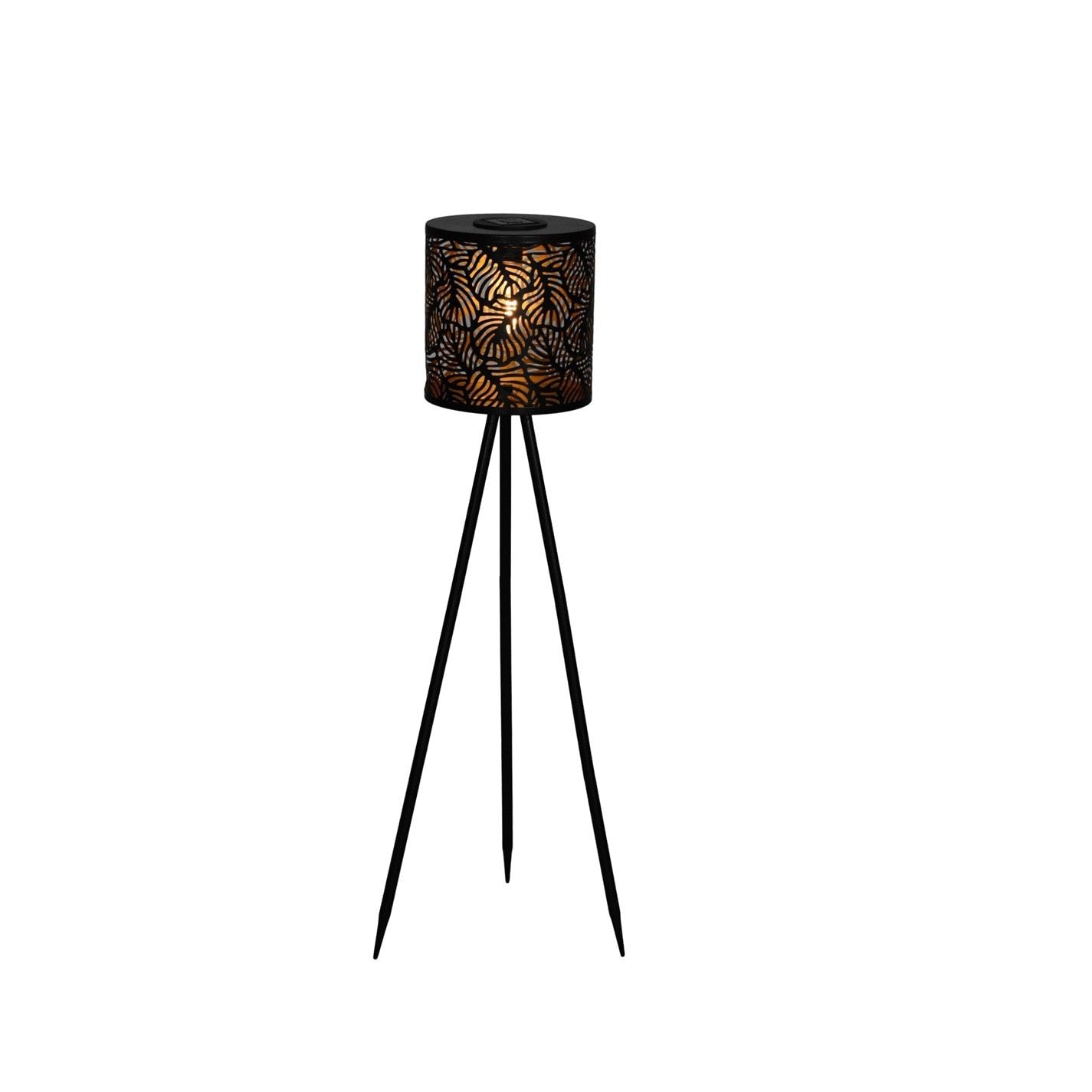 Linea Damasque Solar Tripod Lantern