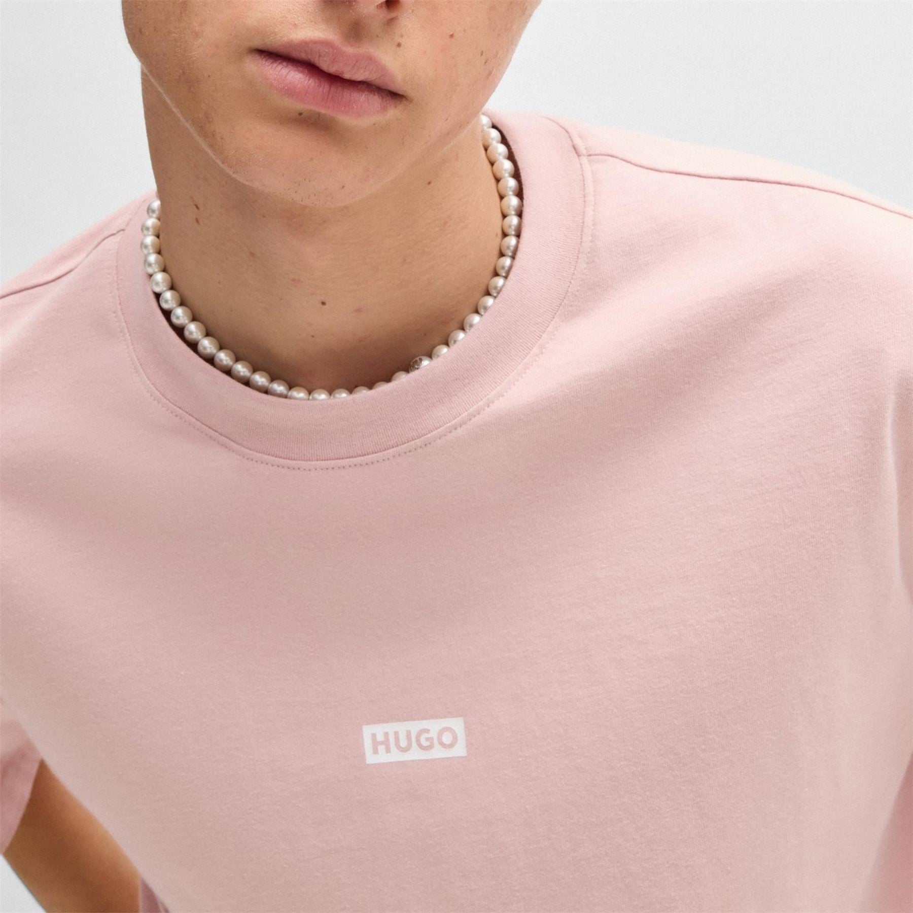 Hugo HUGO Printed Logo Back T Shirt with MCMXCIII text   Regular Fit