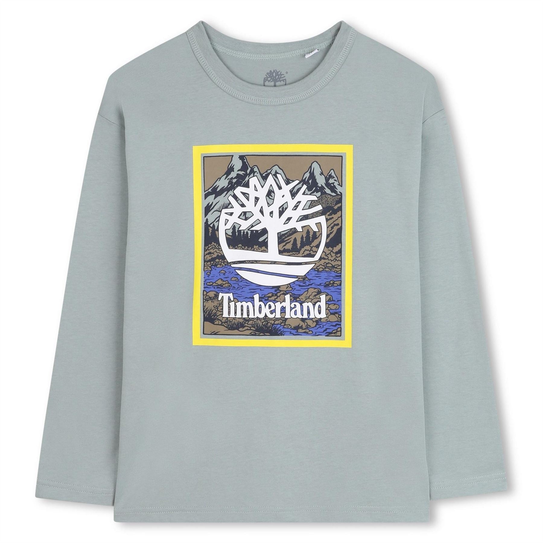Timberland Timberland Logo Crew Neck Long Sleeve Jersey T-Shirt