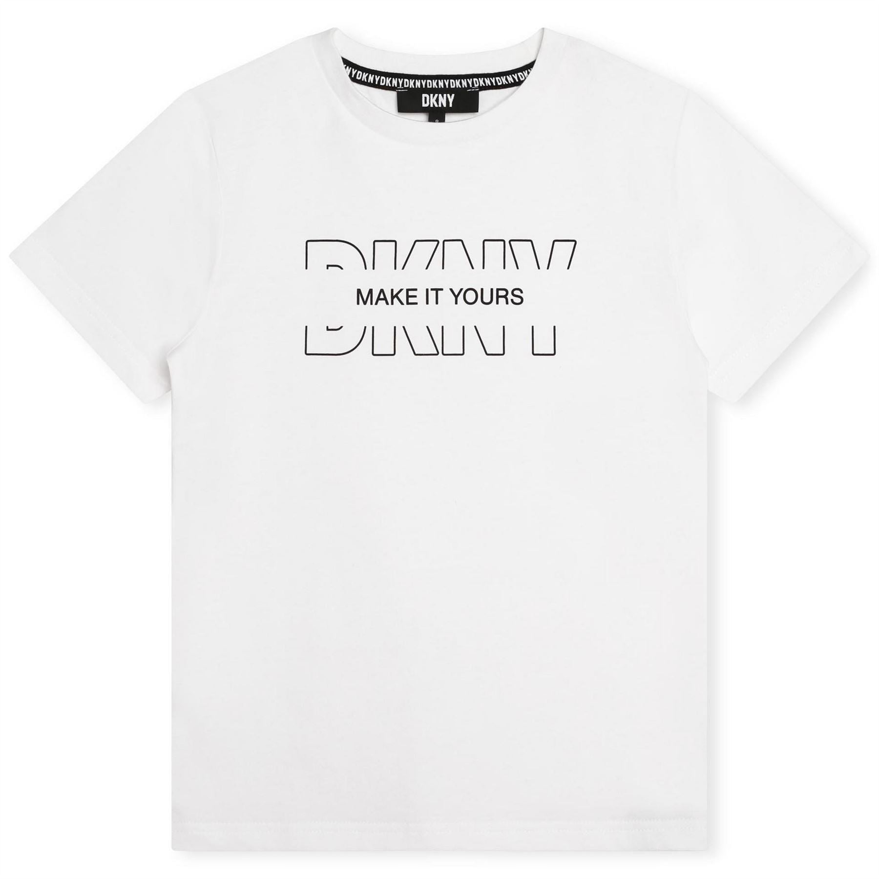 DKNY Crew Neck Text Graphic Regular Fit T-Shirt