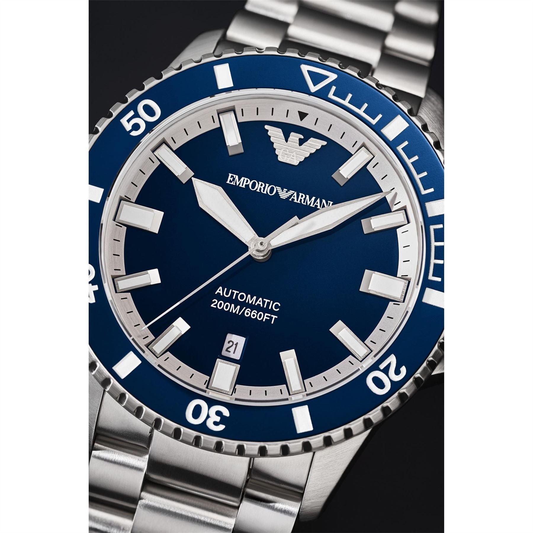 Emporio Armani Armani Sea Explorer Automatic Stainless Steel Watch