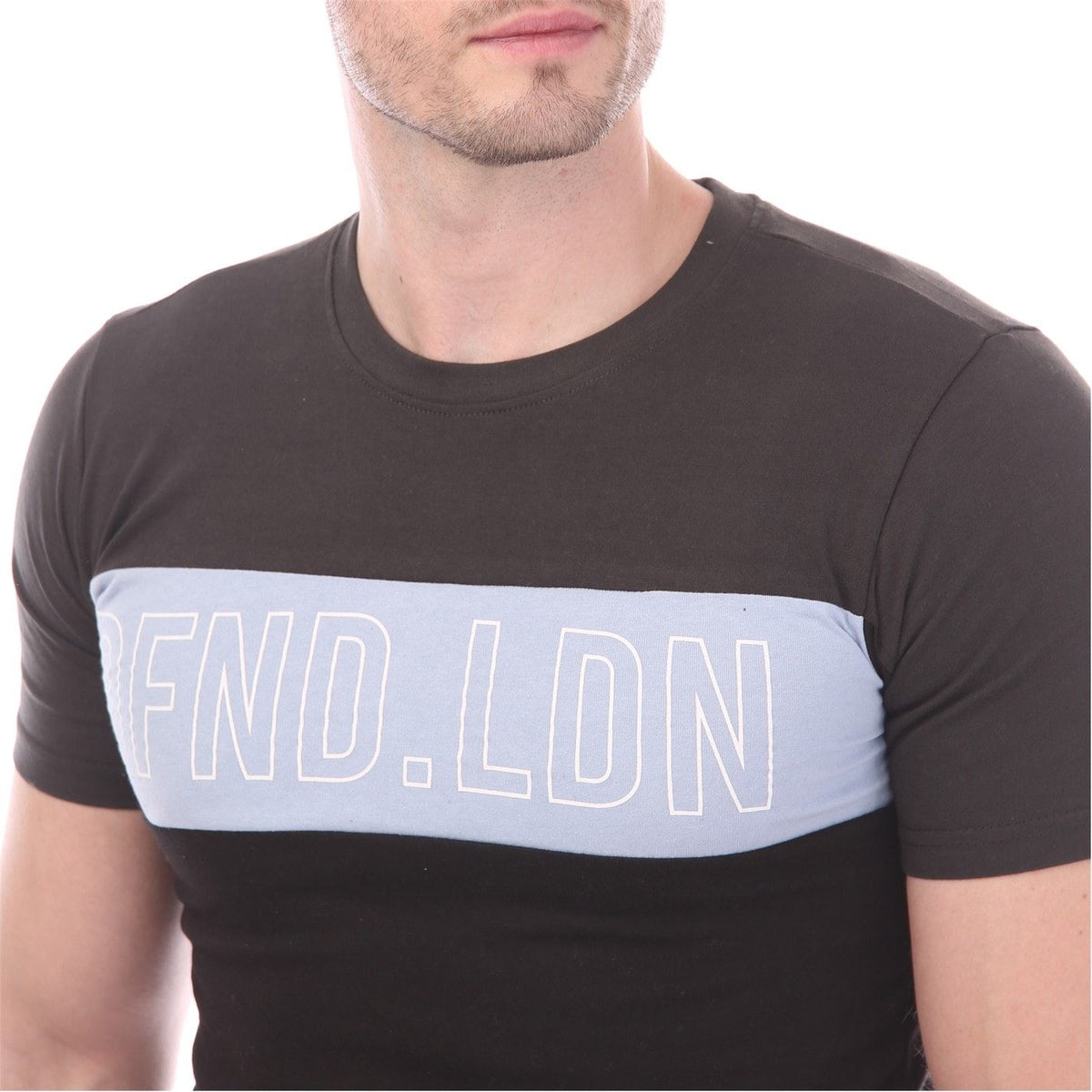 DFND London Chrome Lettering Regular Fit T-Shirt