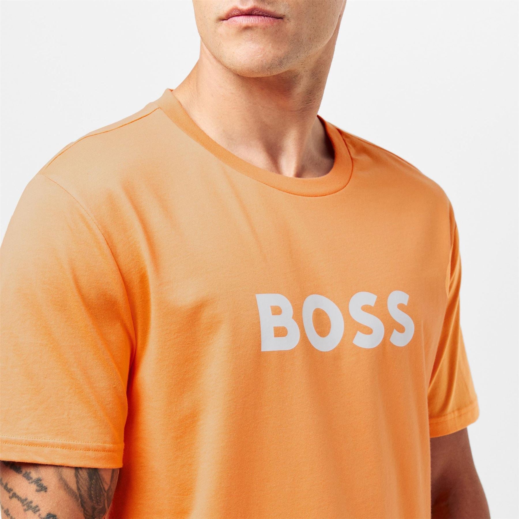 Boss BOSS Bodywear Short Sleeve T Shirt with Logo Print Detail