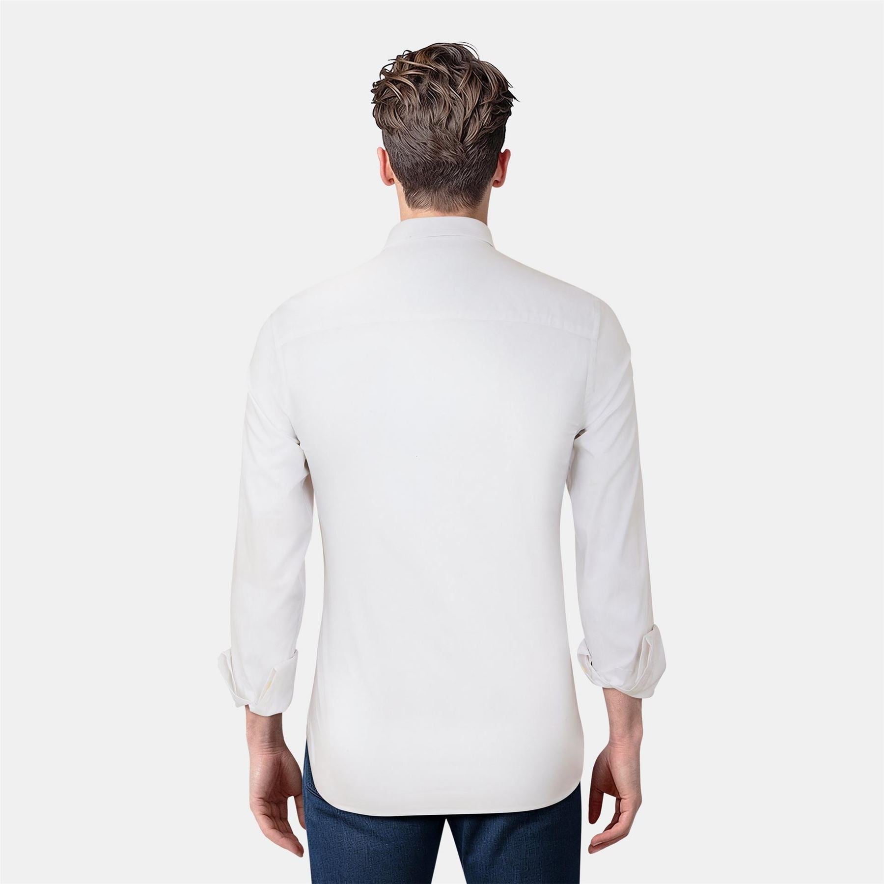 Lyle and Scott Mens And Scott Slim Fit Poplin Shirt