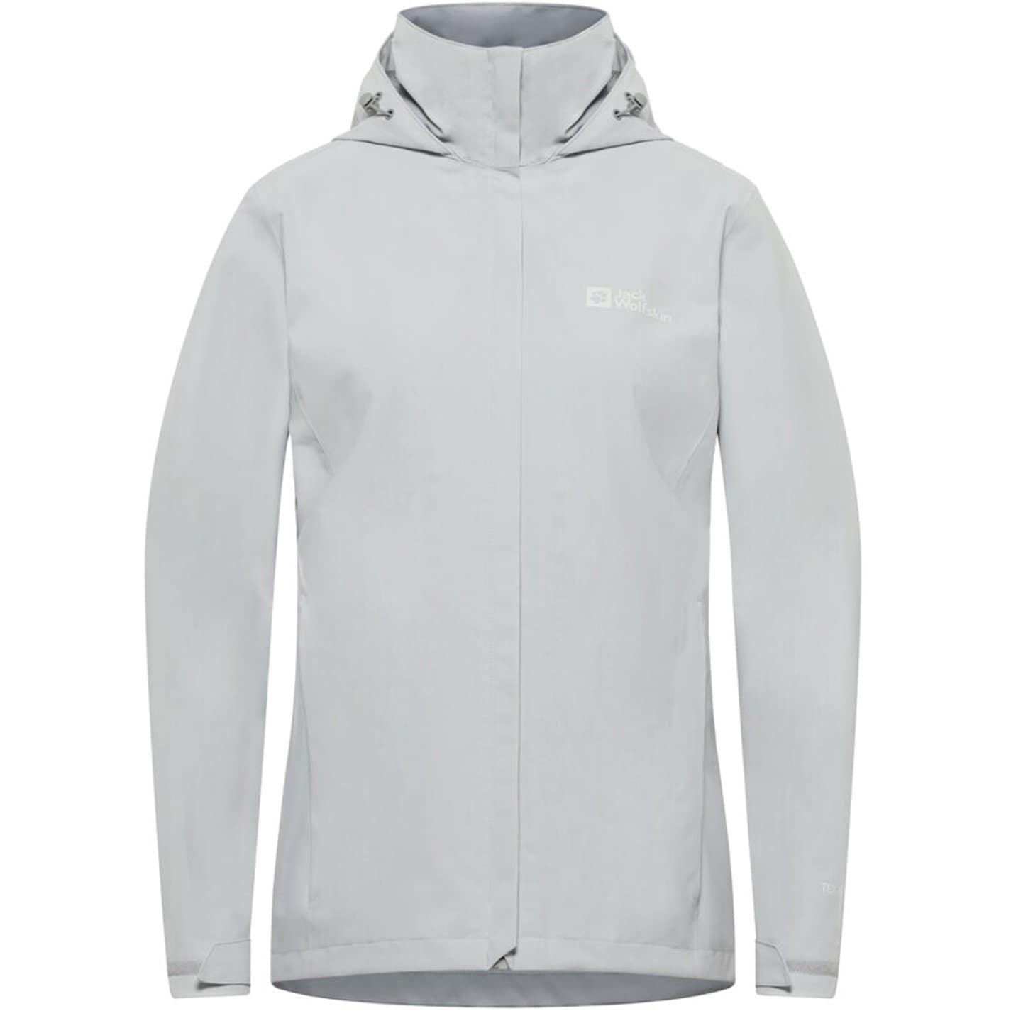 Jack Wolfskin Trailtime Hooded Solid Patterned Rain Jacket