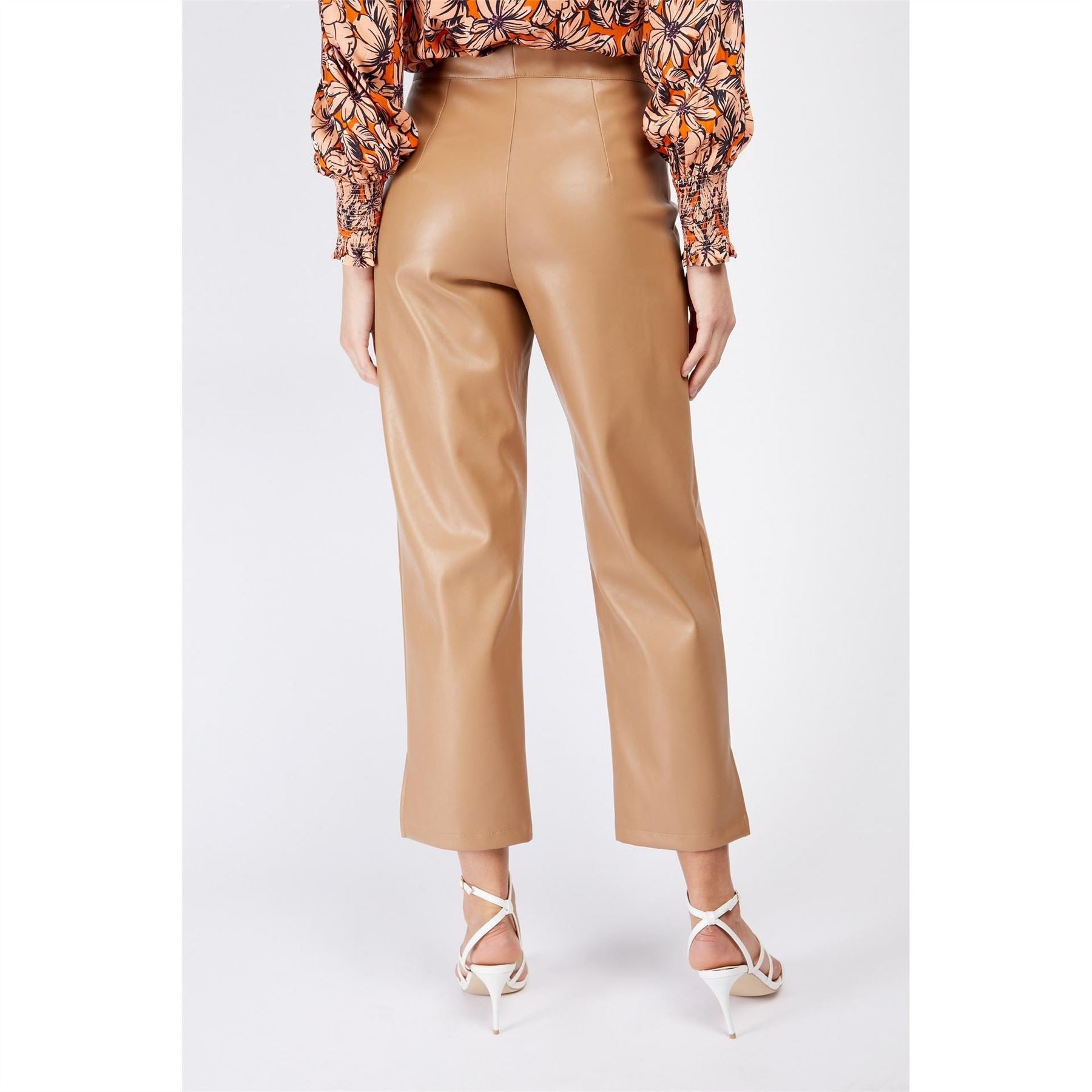 Little Mistress Solid Patterned Straight Leg Trousers