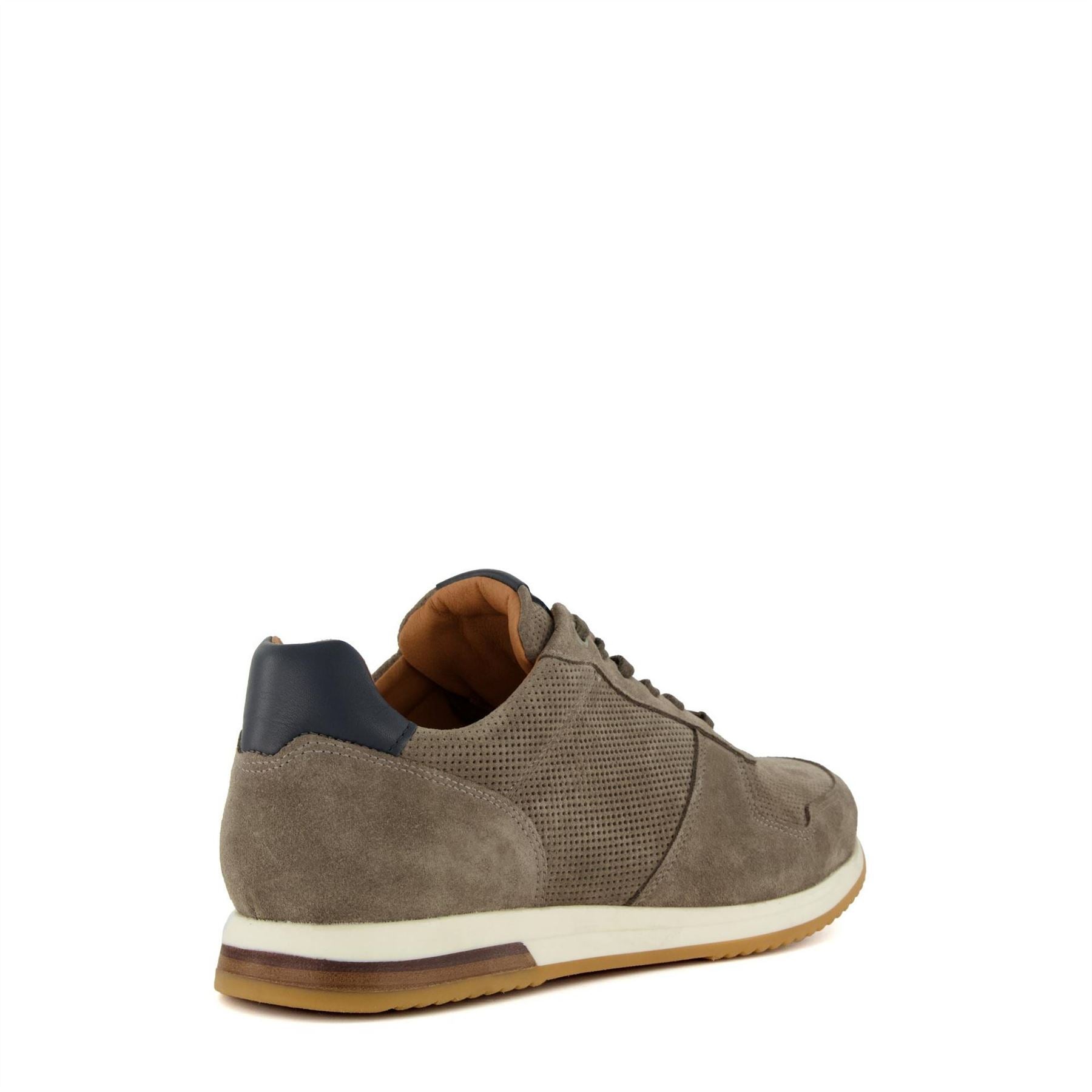 Dune London Lo Trilogy SN99 Textured Lace Up Sneakers