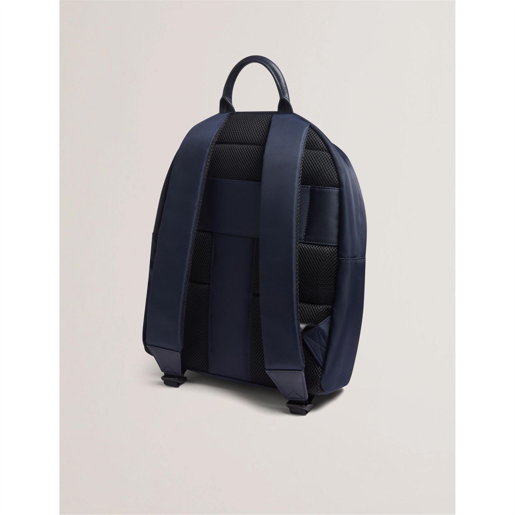 Ted Baker Striped Rectangle Shape Rucksack with Silver Tone Hardware