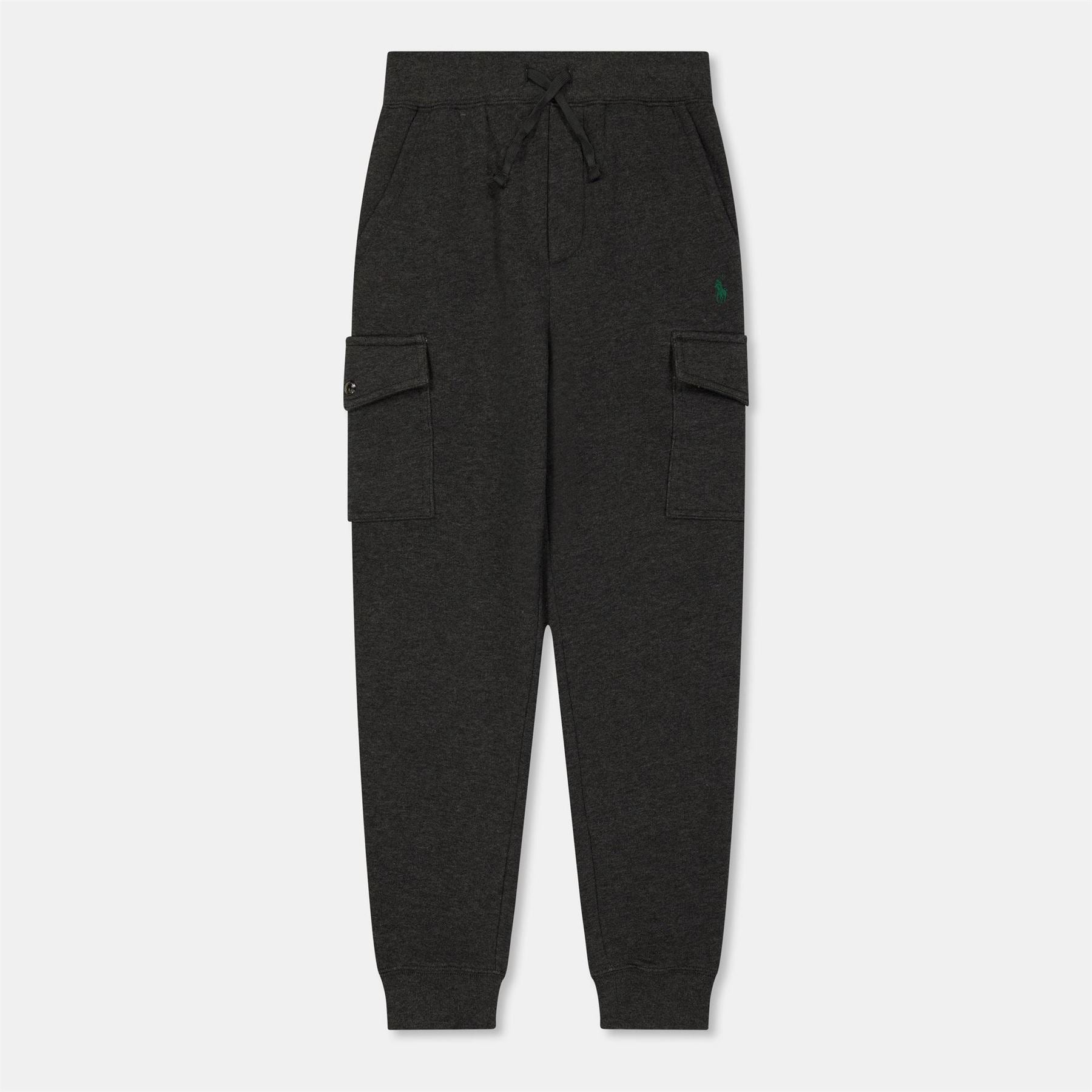 Polo Ralph Lauren Solid Patterned Ribbed Cuff Cargo Joggers