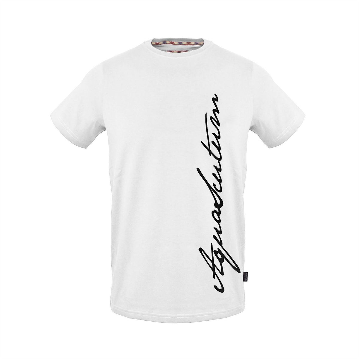 Aquascutum Signature Print Crew Neck Short Sleeve T-Shirt