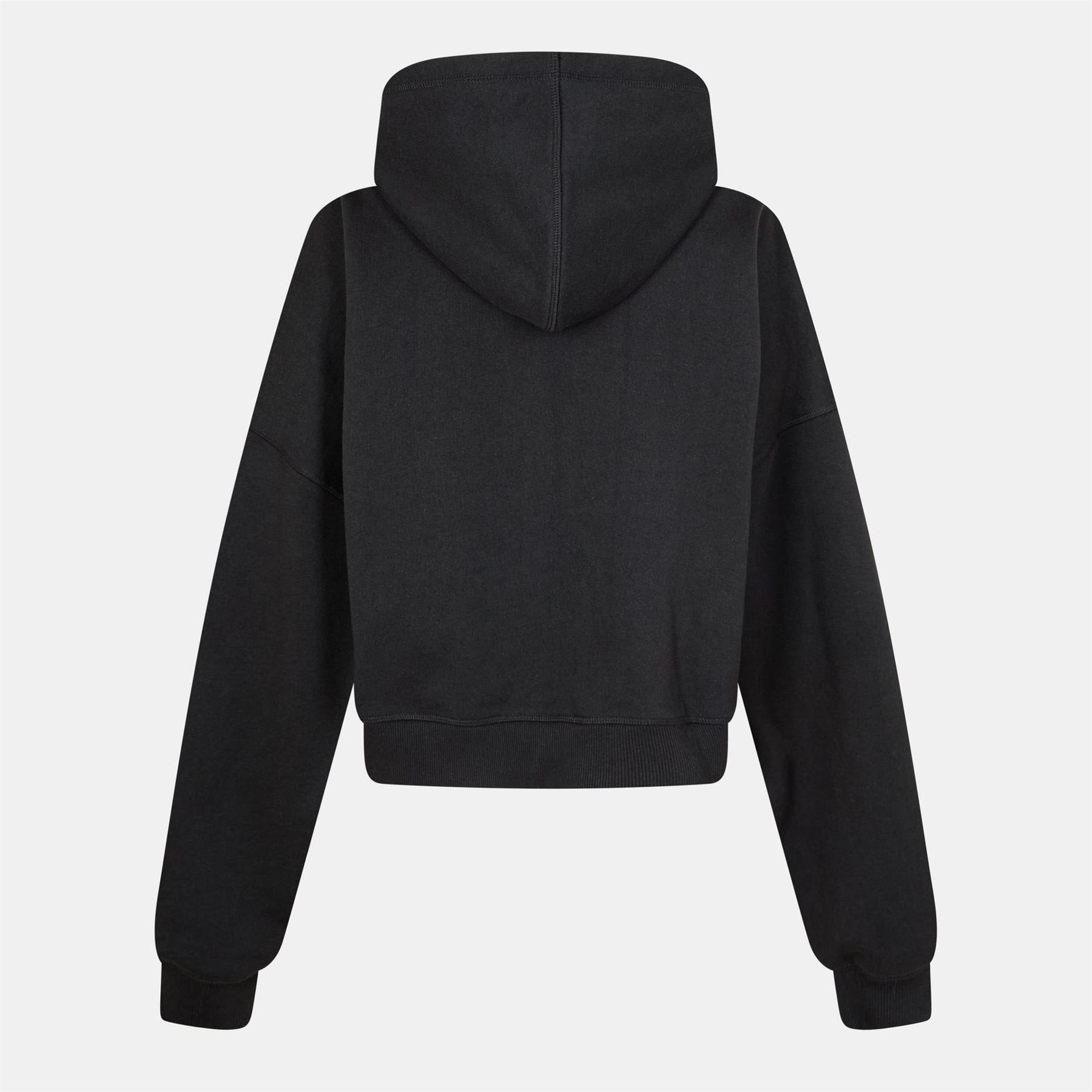 Kangol Solid Patterned Hooded Ribbed Cuff Sweat Jacket