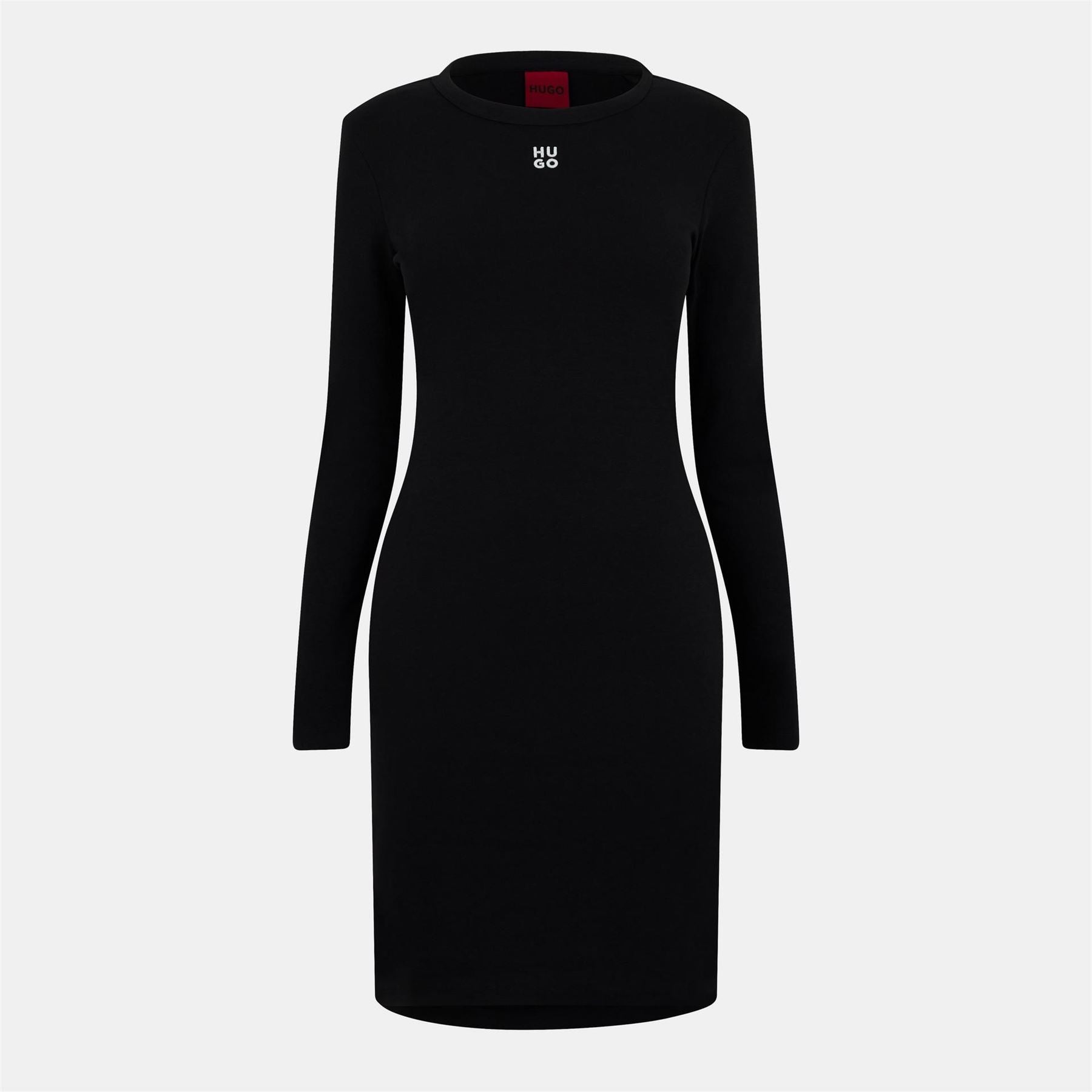 Hugo Crew Neck Knee Bodycon Dress