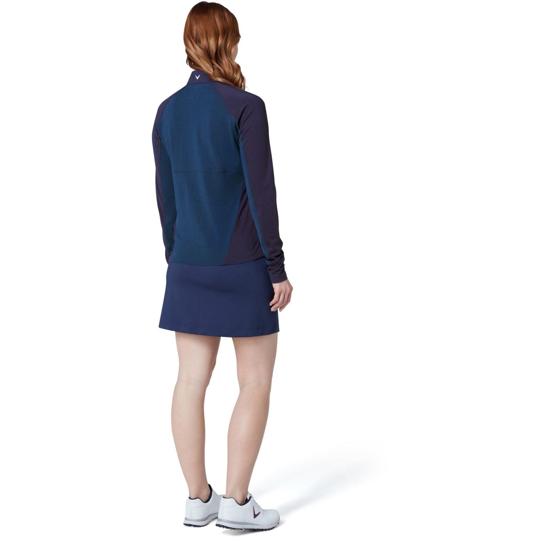 Callaway Zip Neck Raglan Sleeve Tech Midlayer Top