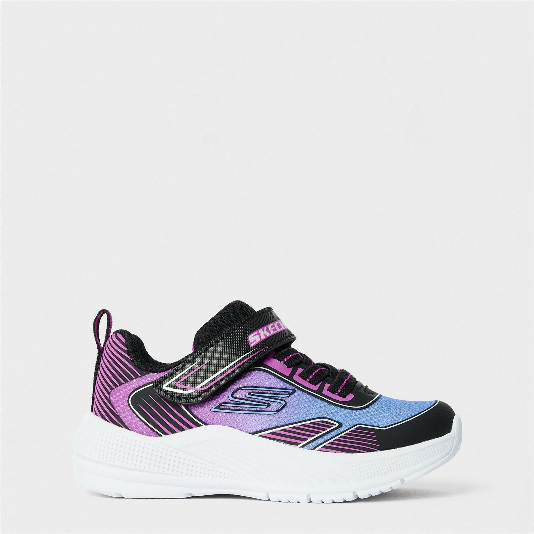 Skechers Gore And Strap Ombre Sparkle Mesh Microspec Runners