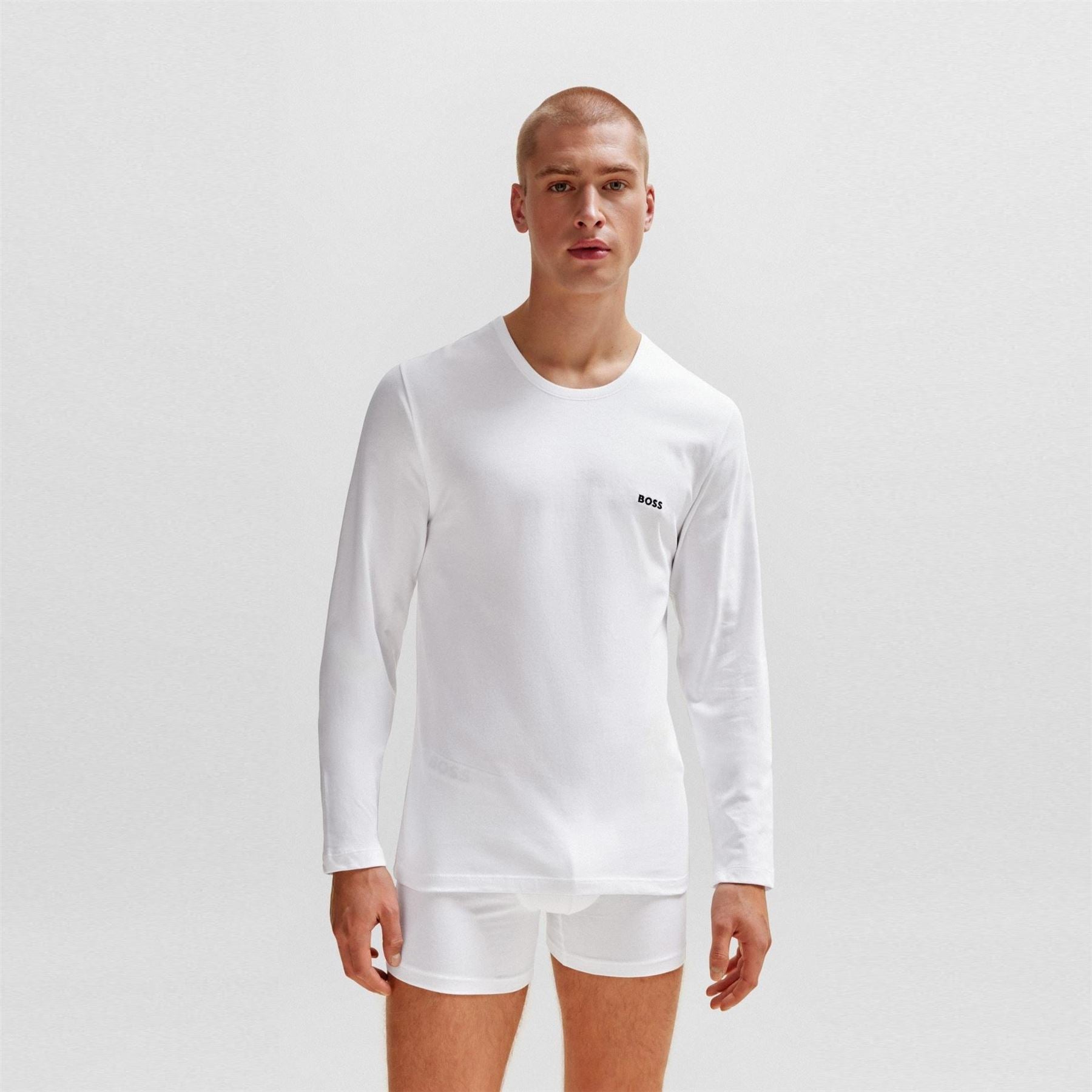 Boss Sleeved Logo T-Shirt 3 Pack