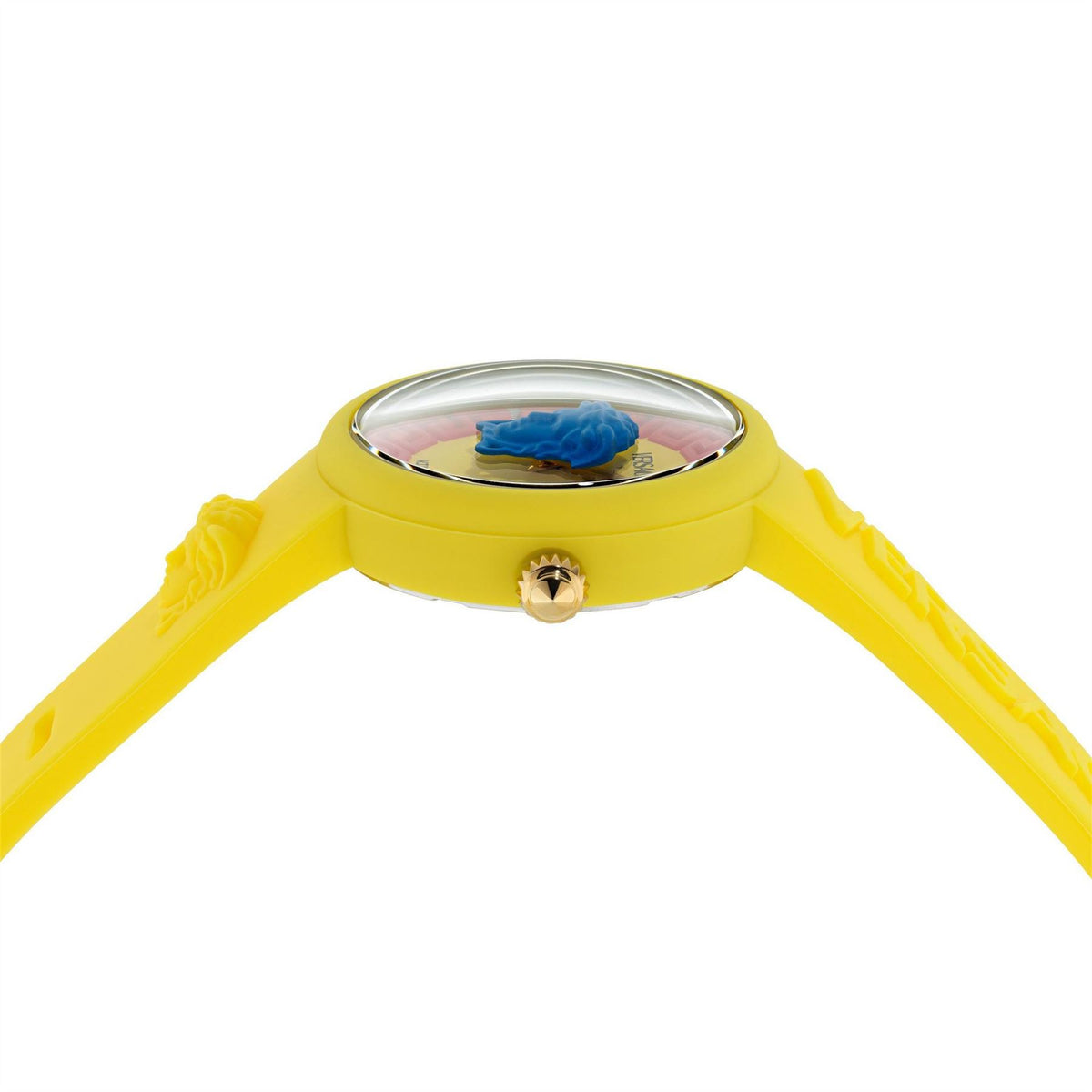 Versace Rubber Single Wrap Strap Fashion Analogue Watch