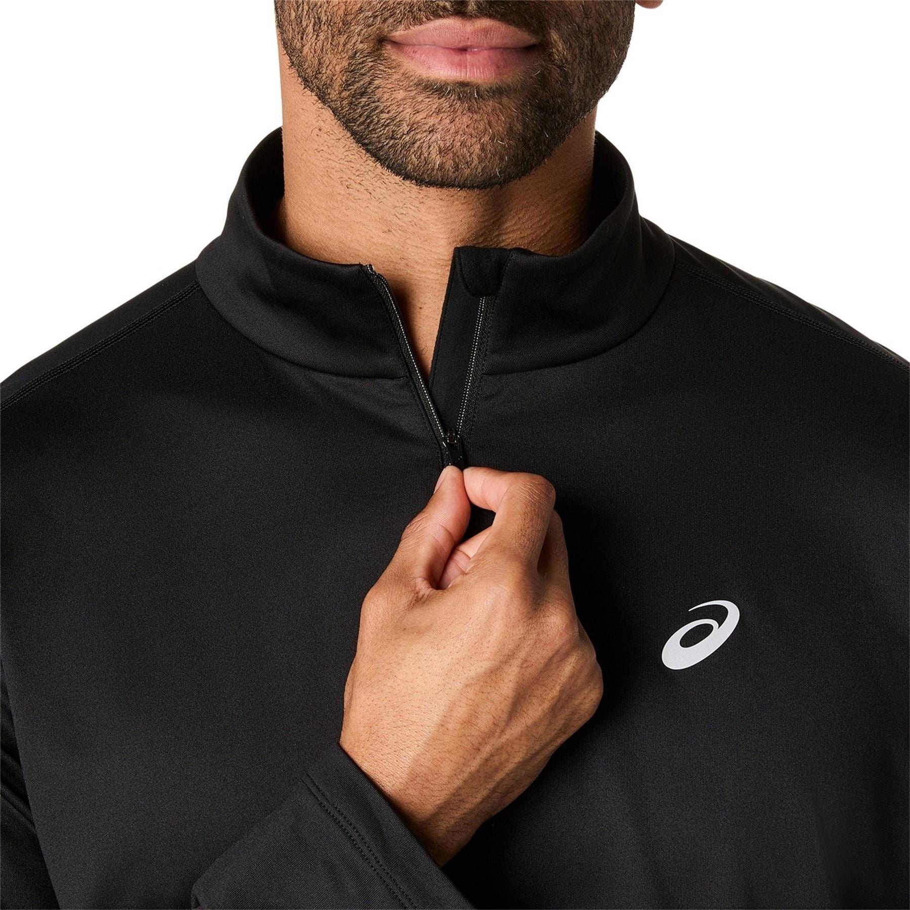 Asics Mens Ls Half Zip Winter Top Running