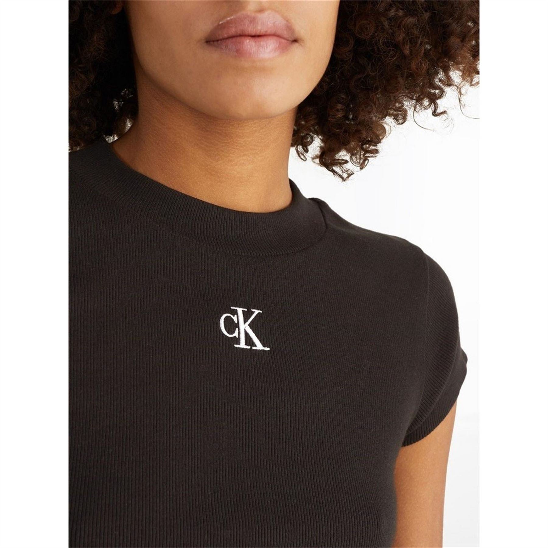 Calvin Klein Jeans Rib Cropped T-Shirt