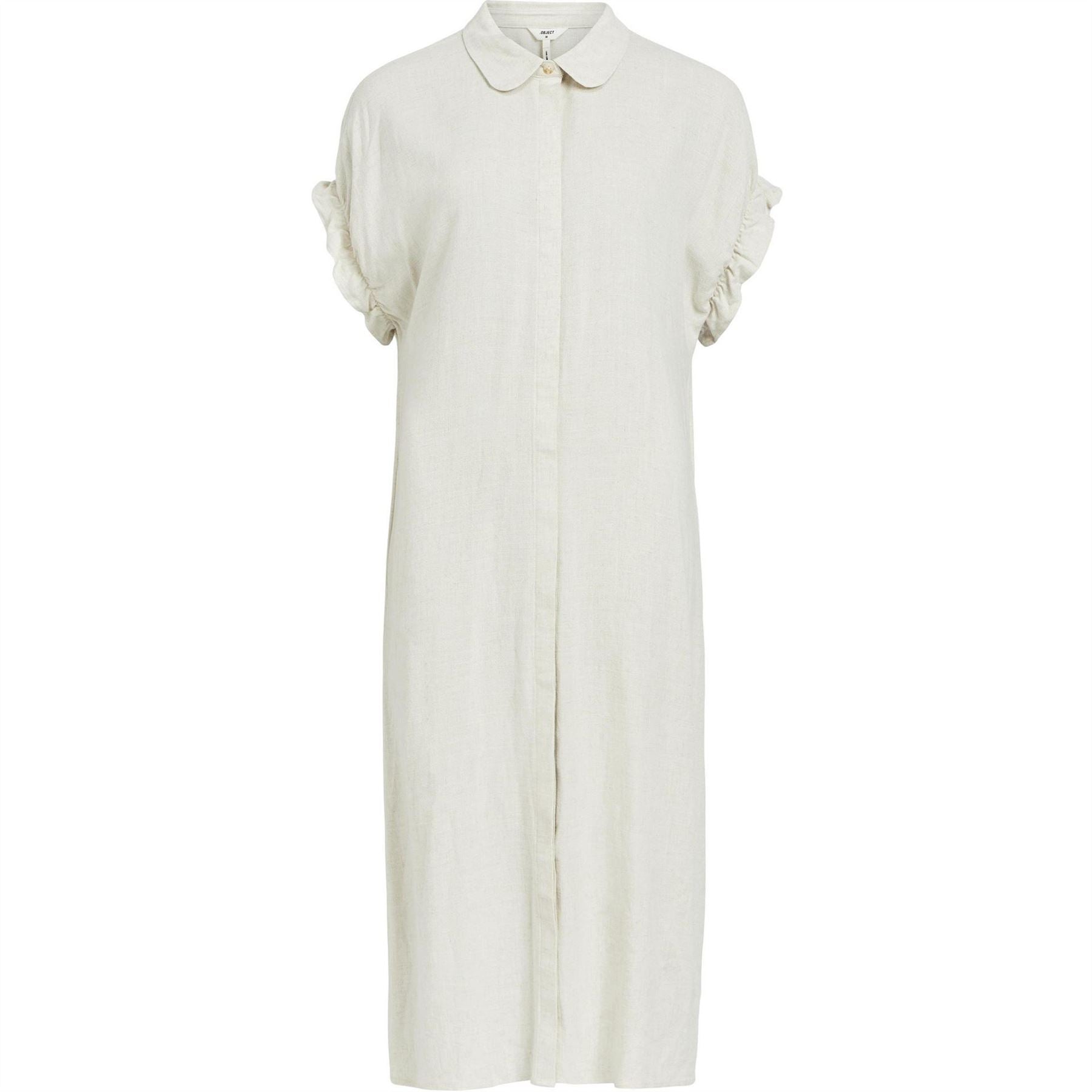 Object Tiana Collared Neck Midi Shirtdress