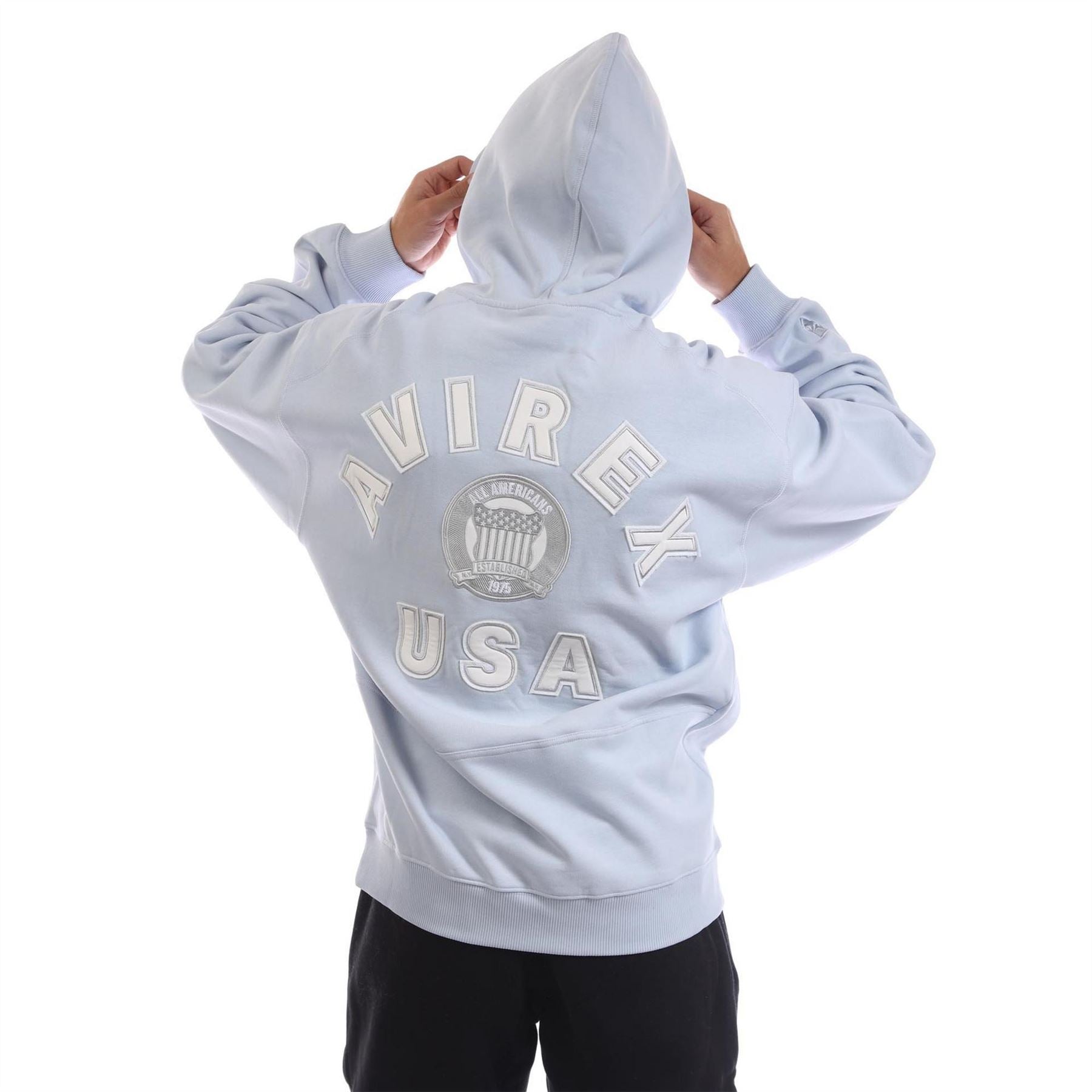Avirex Jackson Hooded Neck Long Sleeve Sweatshirt