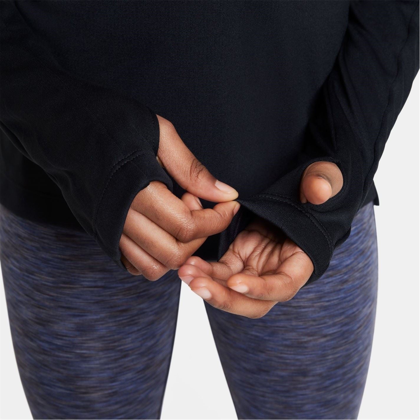 Nike Older Girls Dri Fit Long Sleeve Half Zip