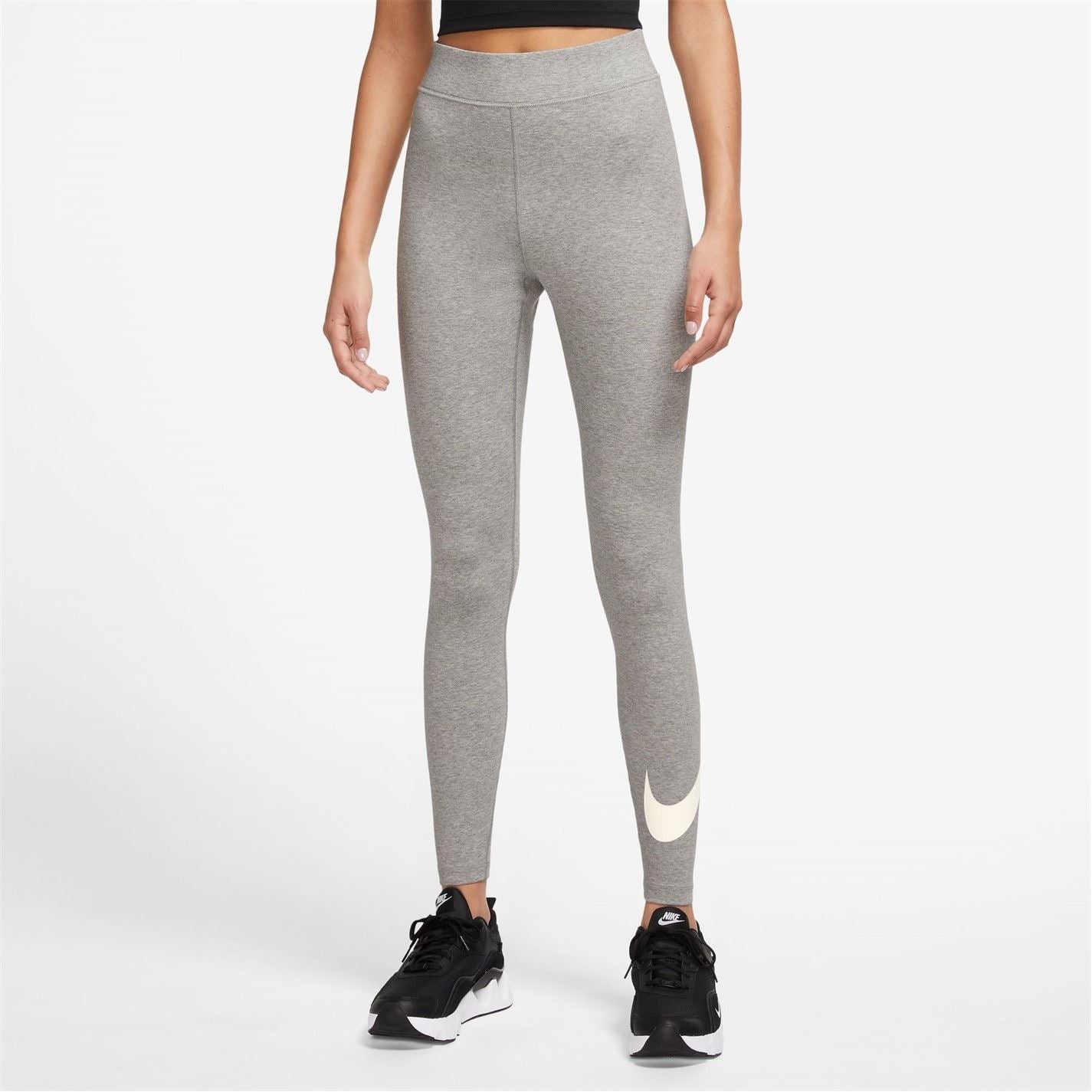 Nike Womens Sportswear Essential Mid Rise Swoosh Leggings