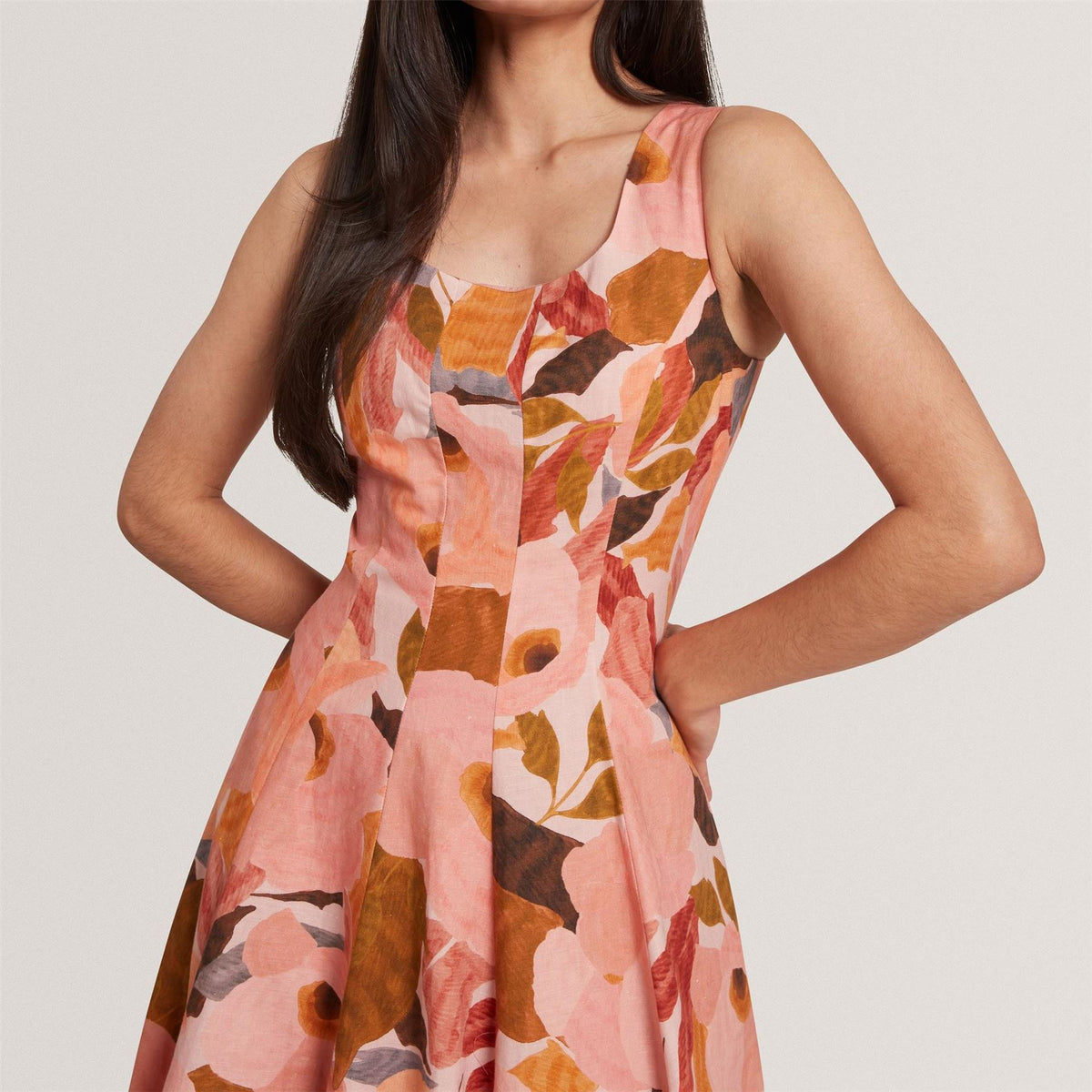 Ted Baker Print Midi Boho Dress