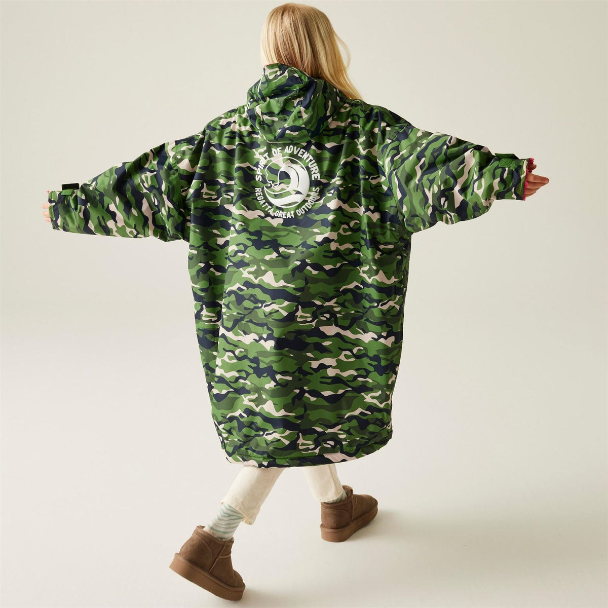 Regatta Kids Fleece Lined Oversized Fit Waterproof Robe