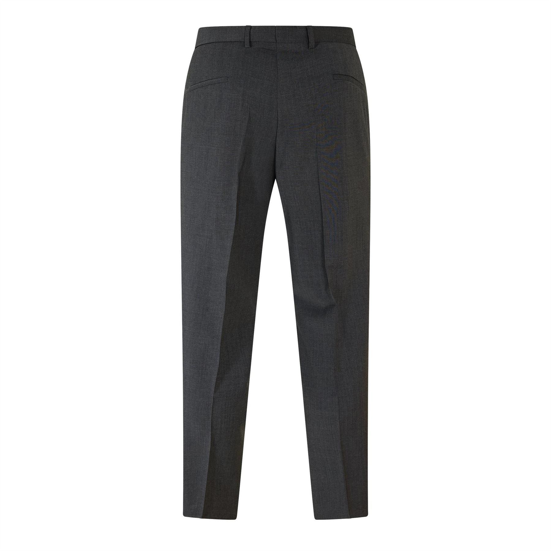 Boss Genius Solid Patterned Straight Leg Trousers