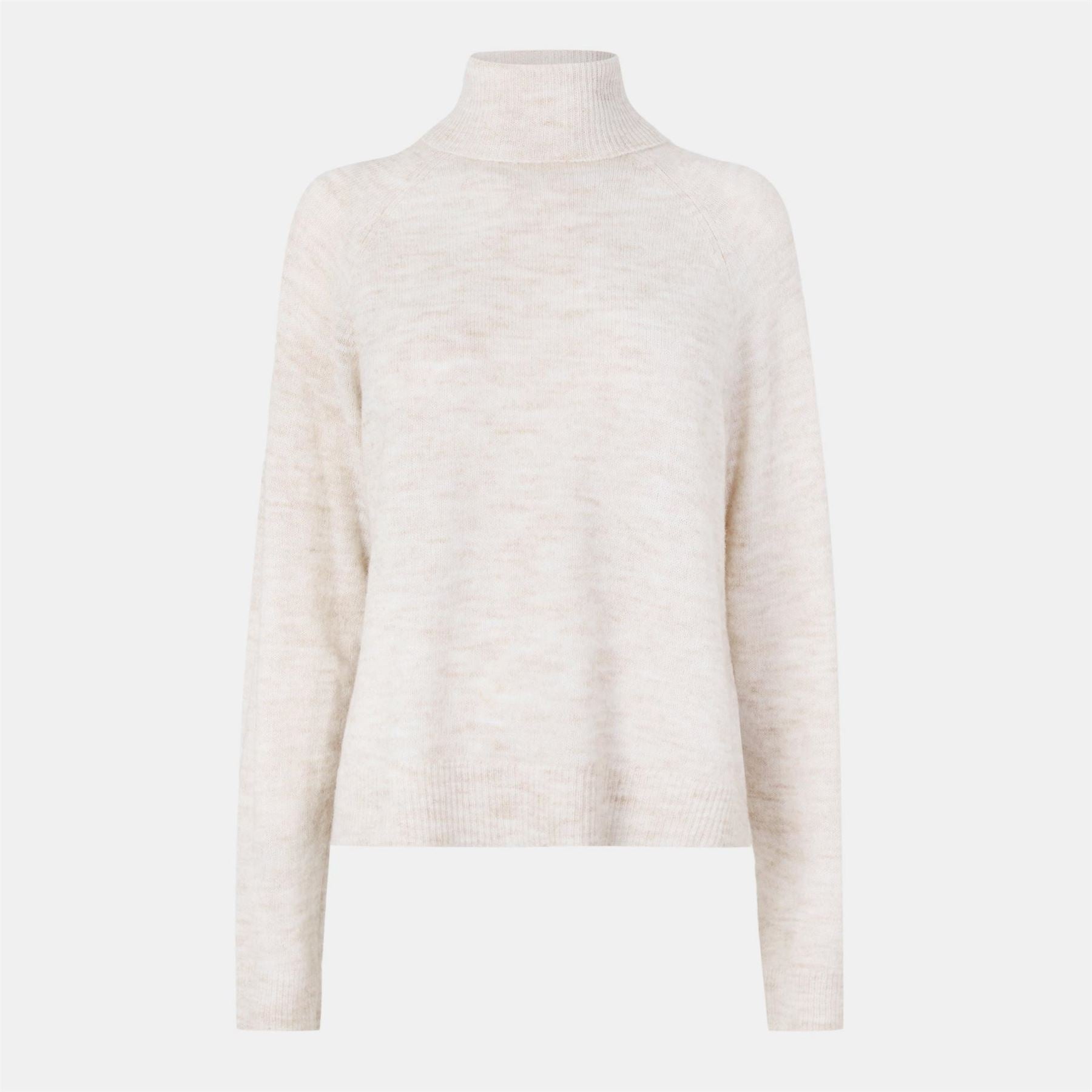 Pieces High Collar Hooded Regular Fit Sweatshirt