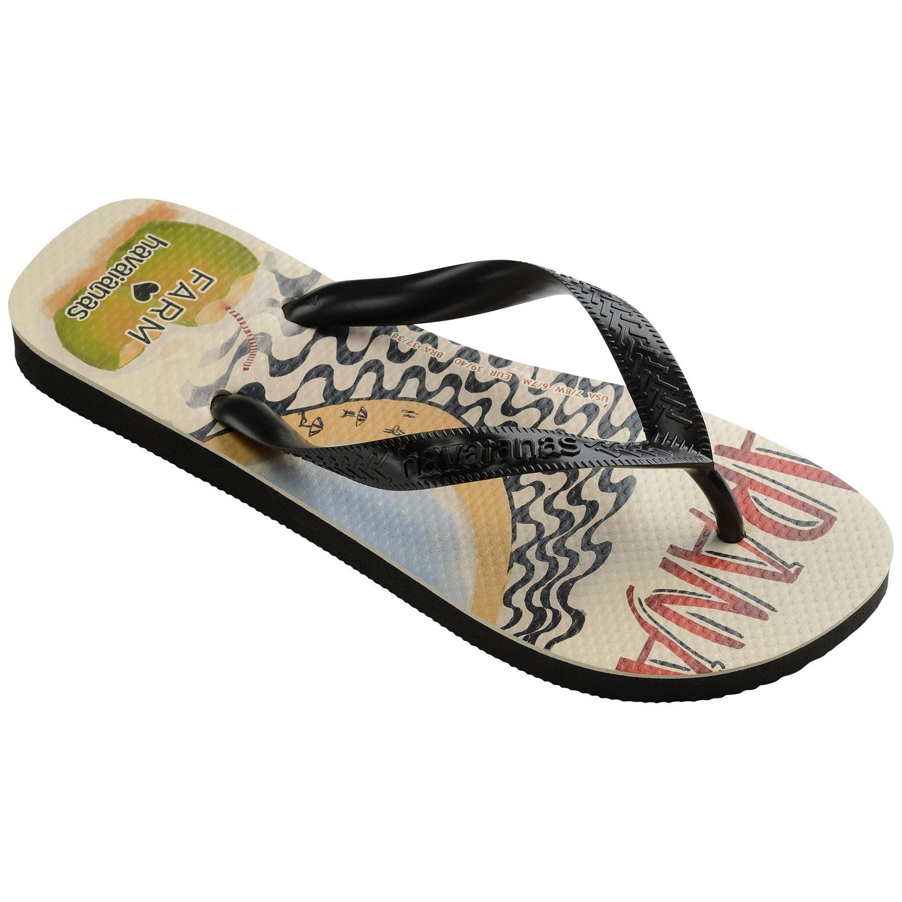 Havaianas Graphic Print Thong Toe Flip Flop Sandals