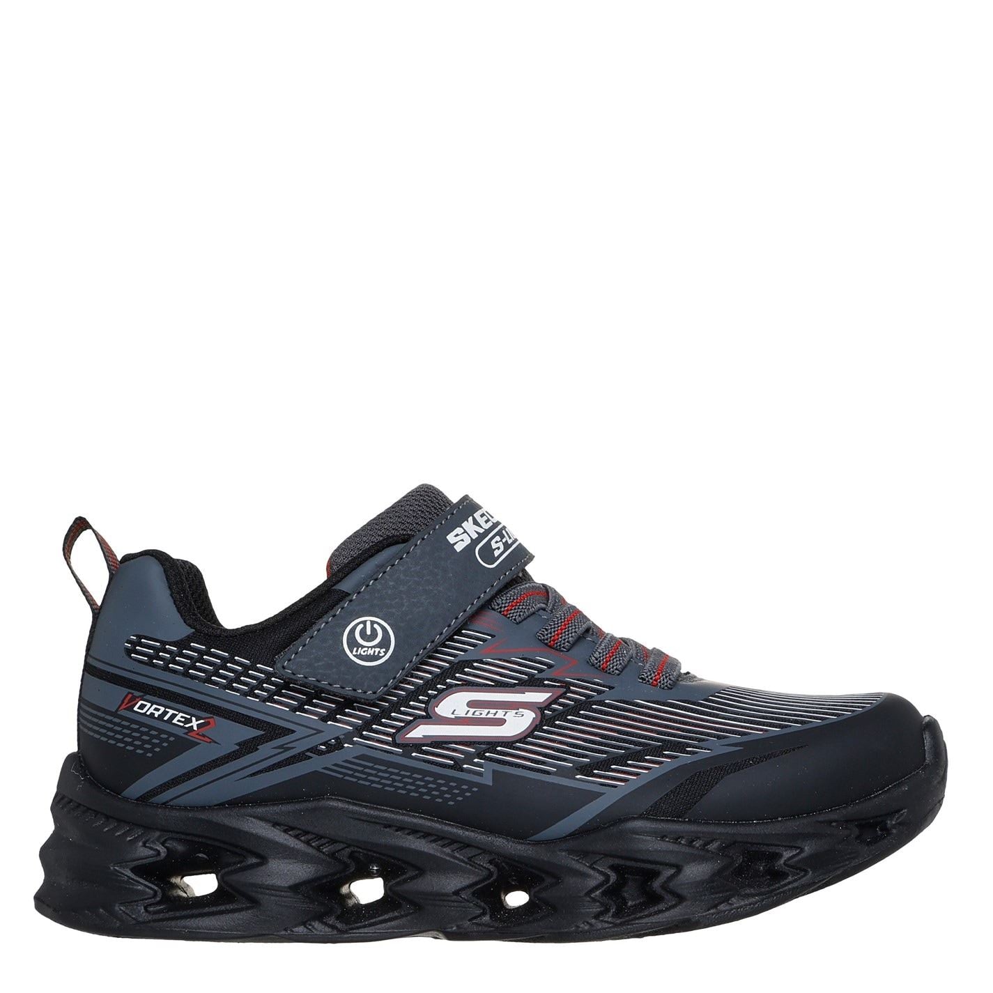 Skechers Lighted Gore  And  Strap Sneaker W 3d P Light Up Trainers Boys