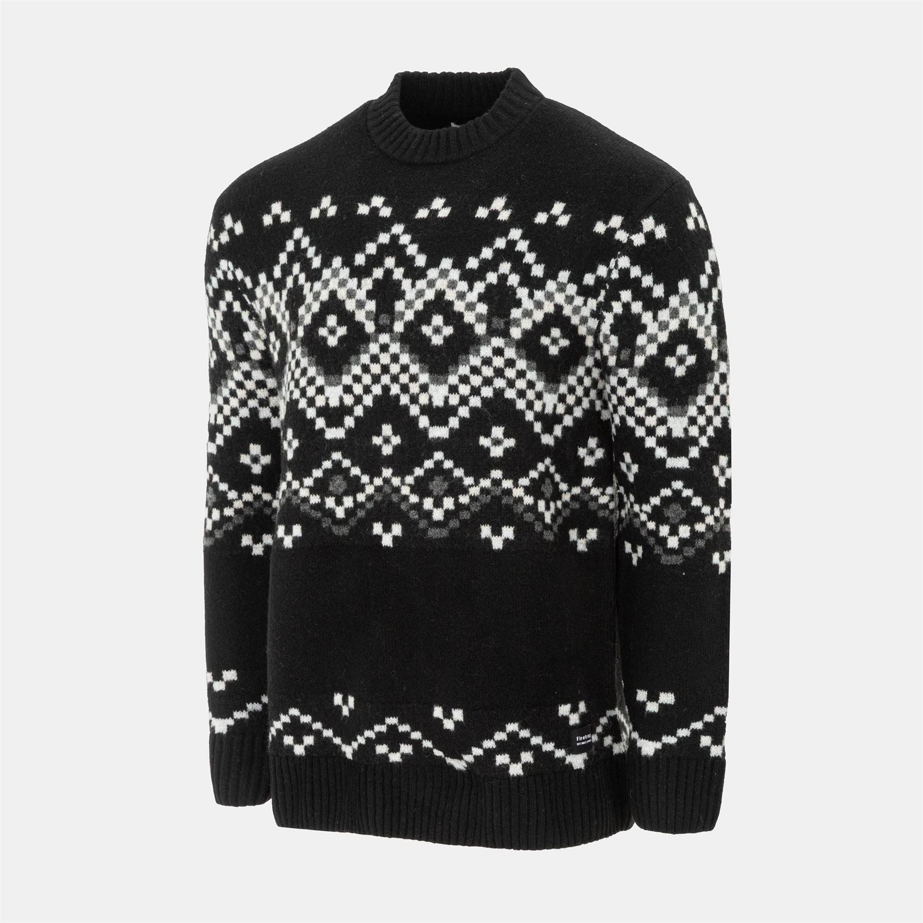 Firetrap Mens Pattern Crew Jumper