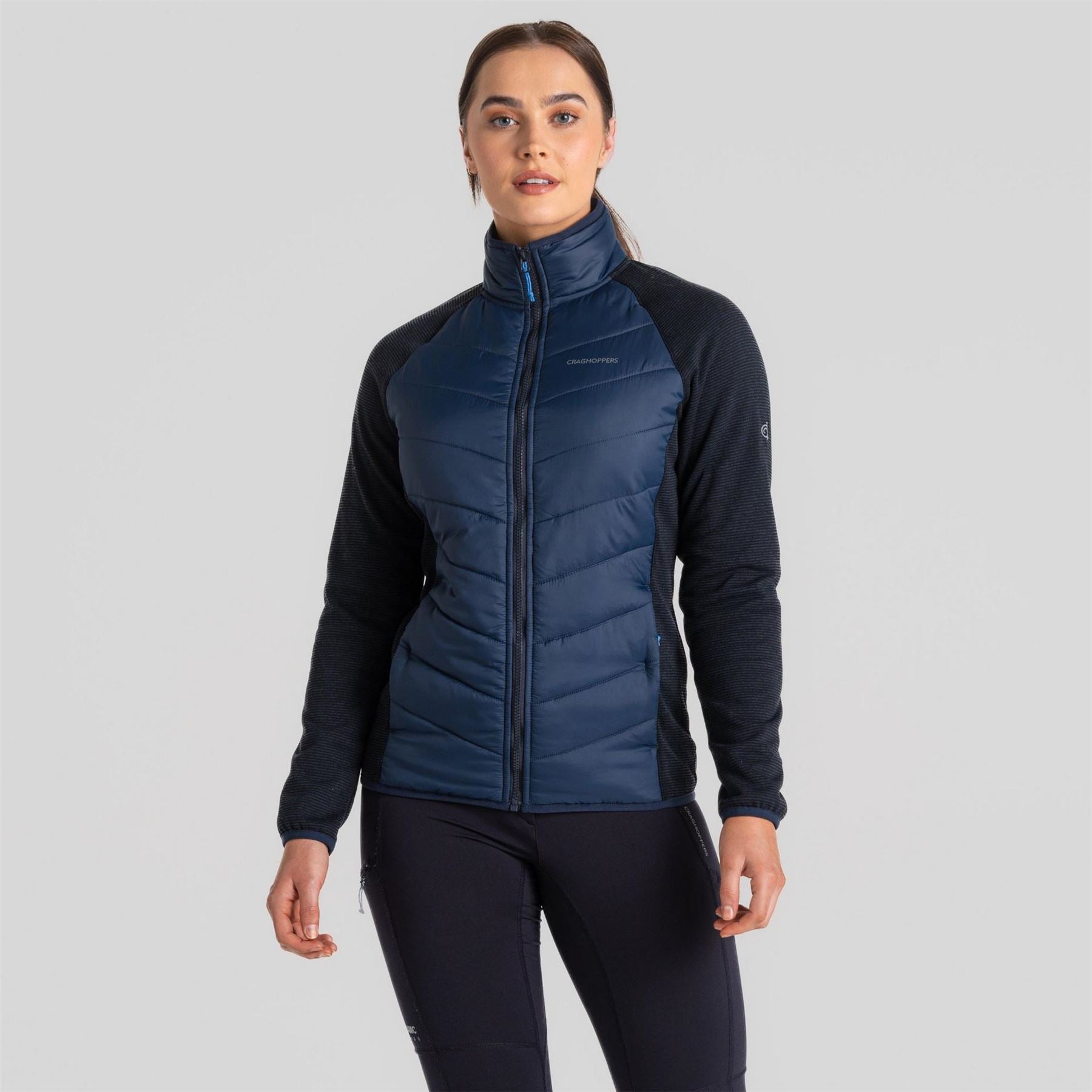 Craghoppers Crmla Solid Patterned Zipped Pocket Hybrid Jacket